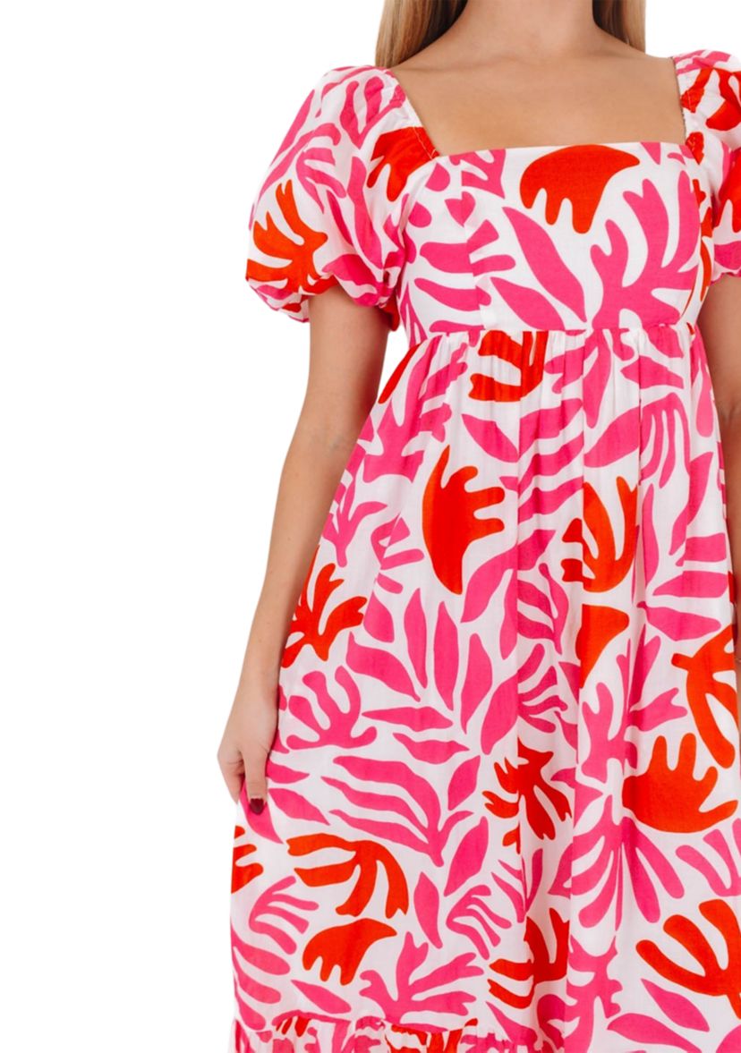 Womens Lara Babydoll Midi Dress