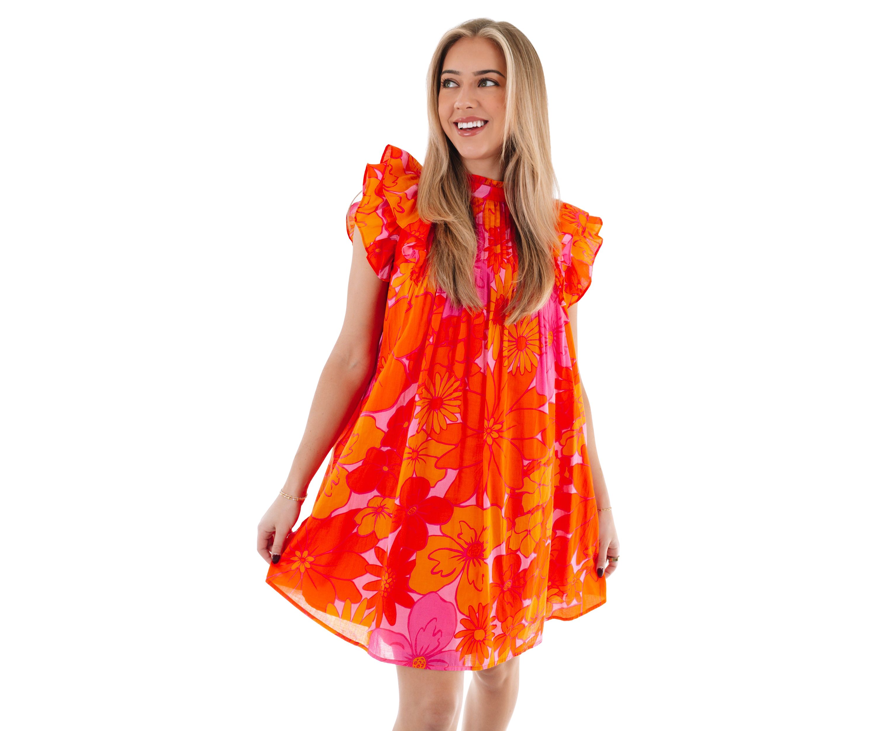 Womens Lizzie Pleated Dress