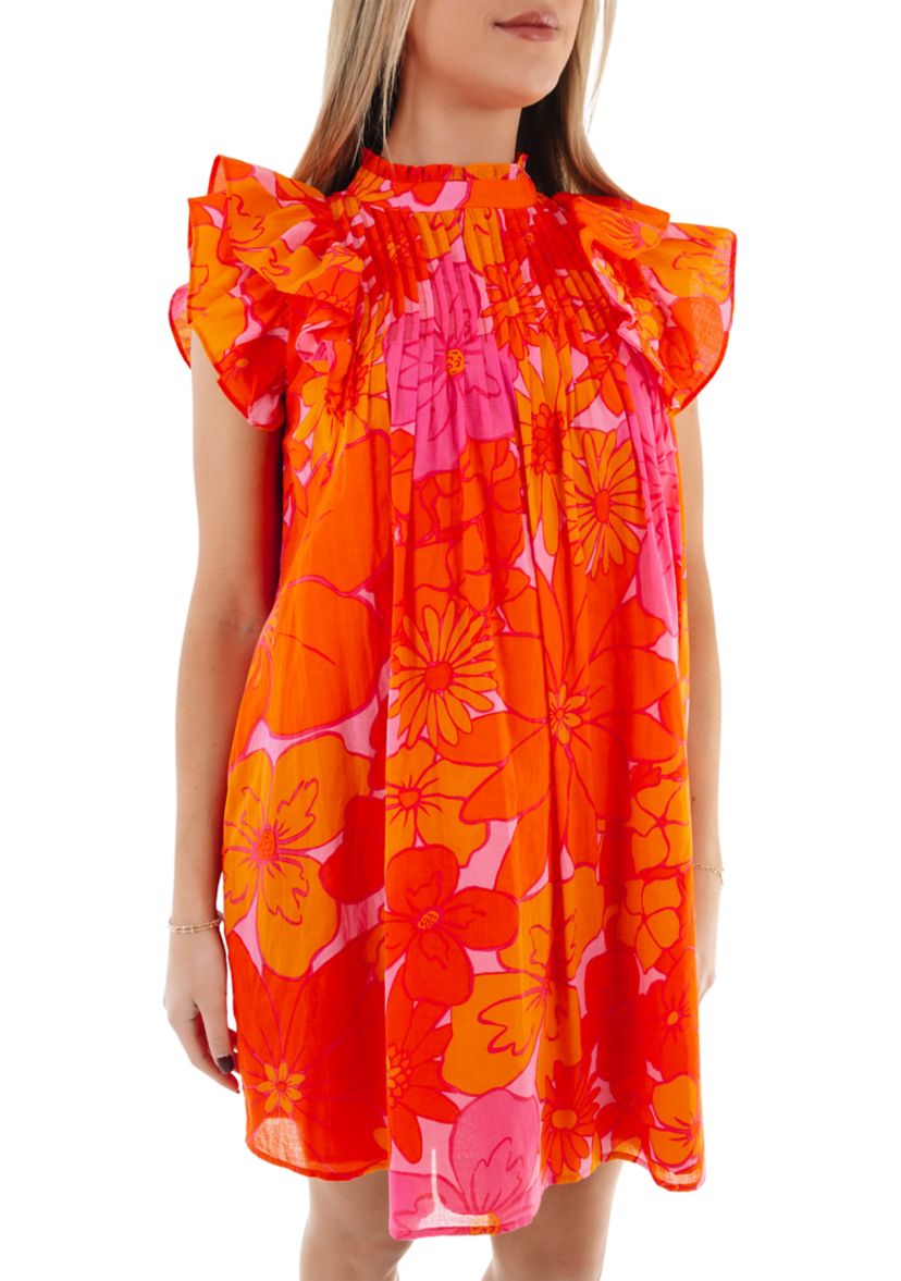 Womens Lizzie Pleated Dress