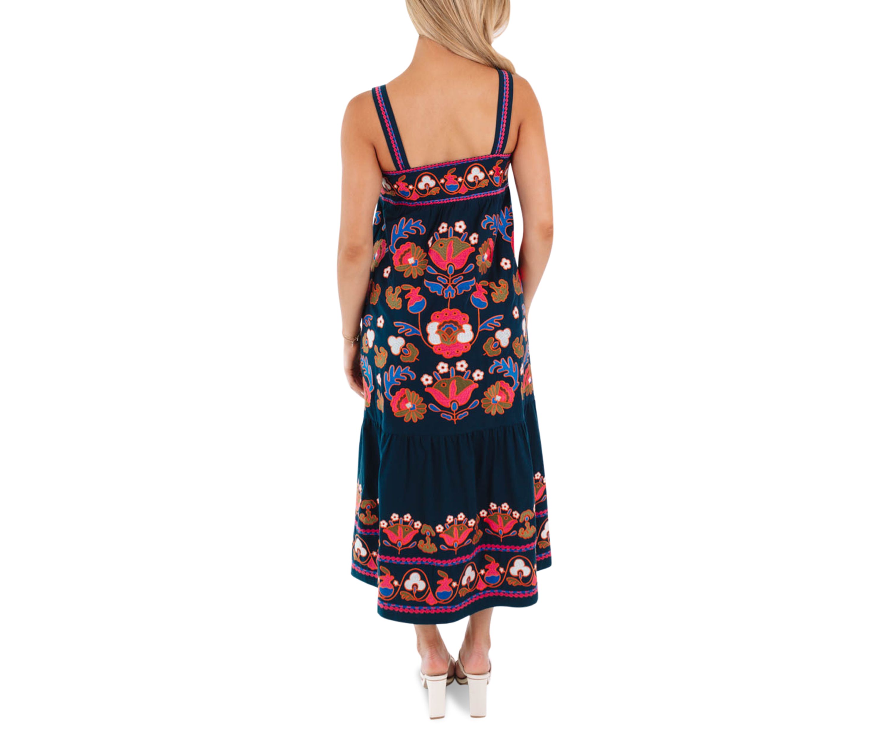 Womens Landon Midi Dress - Navy