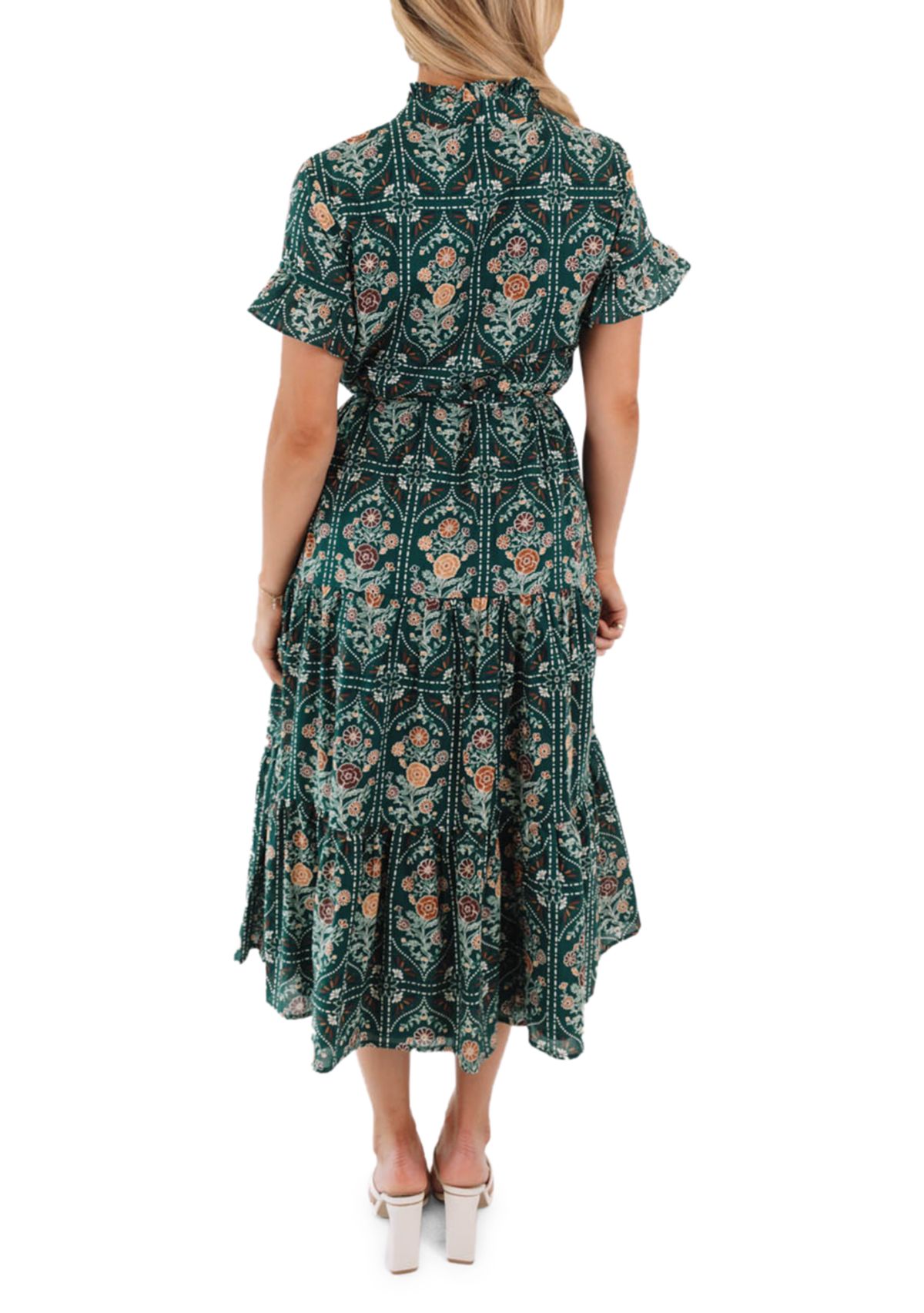 Womens Hazel Button Up Midi Dress