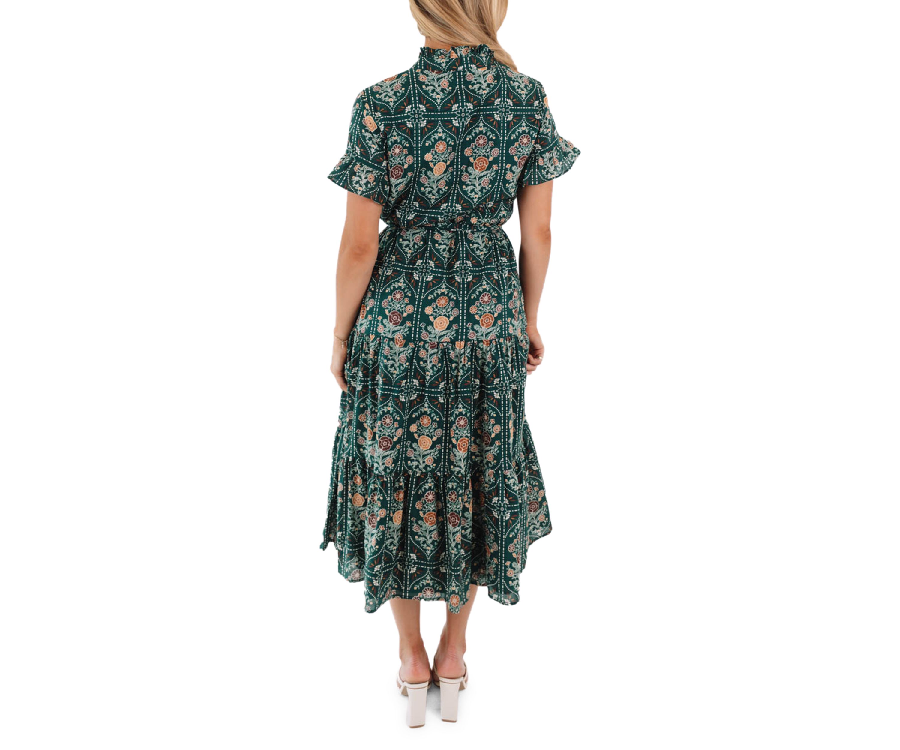 Womens Hazel Button Up Midi Dress