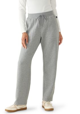 LANDS' END Women's Straight Leg Pants, Gray, XL