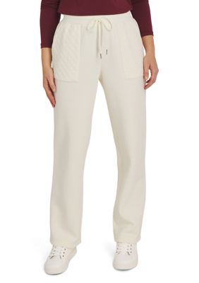 LANDS' END Women's Pants with Quilted Trim