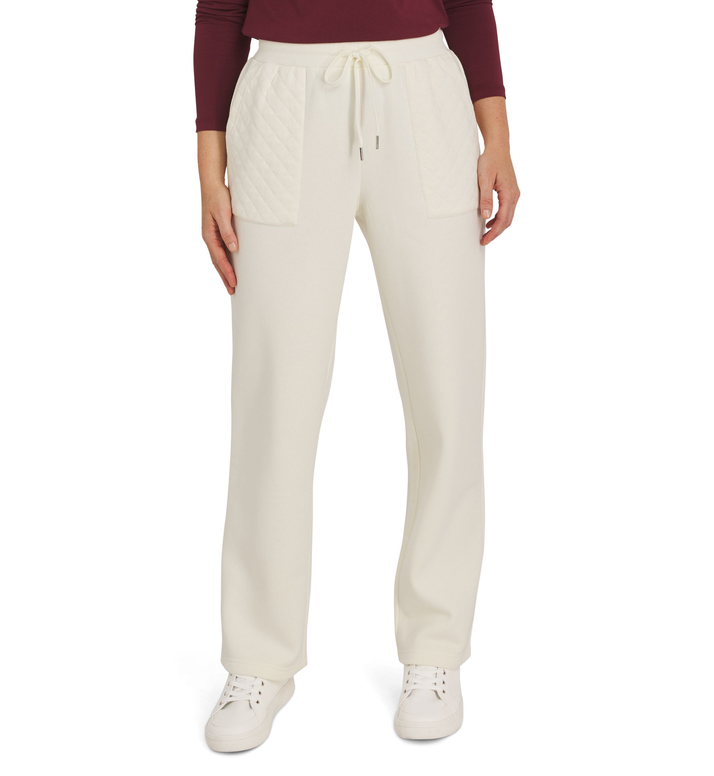 Mens Pants with Quilted Trim