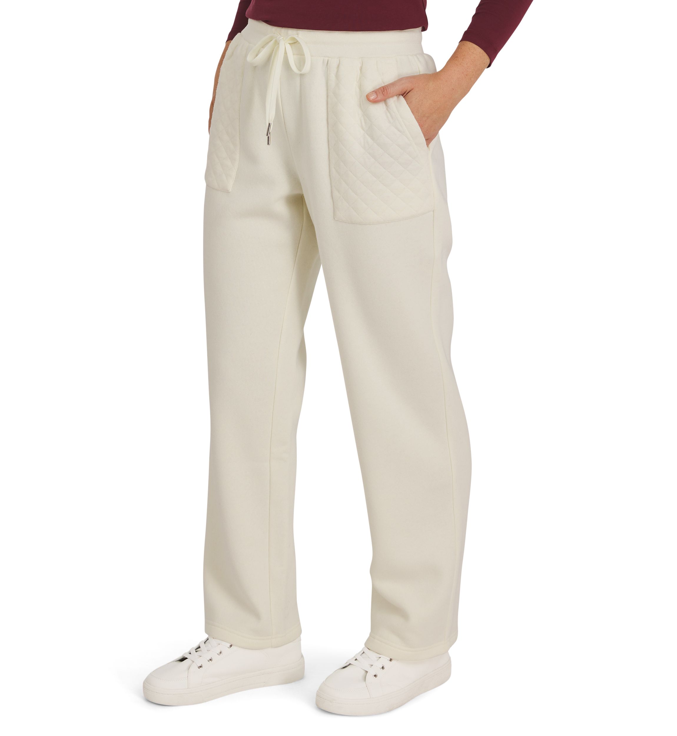 Mens Pants with Quilted Trim