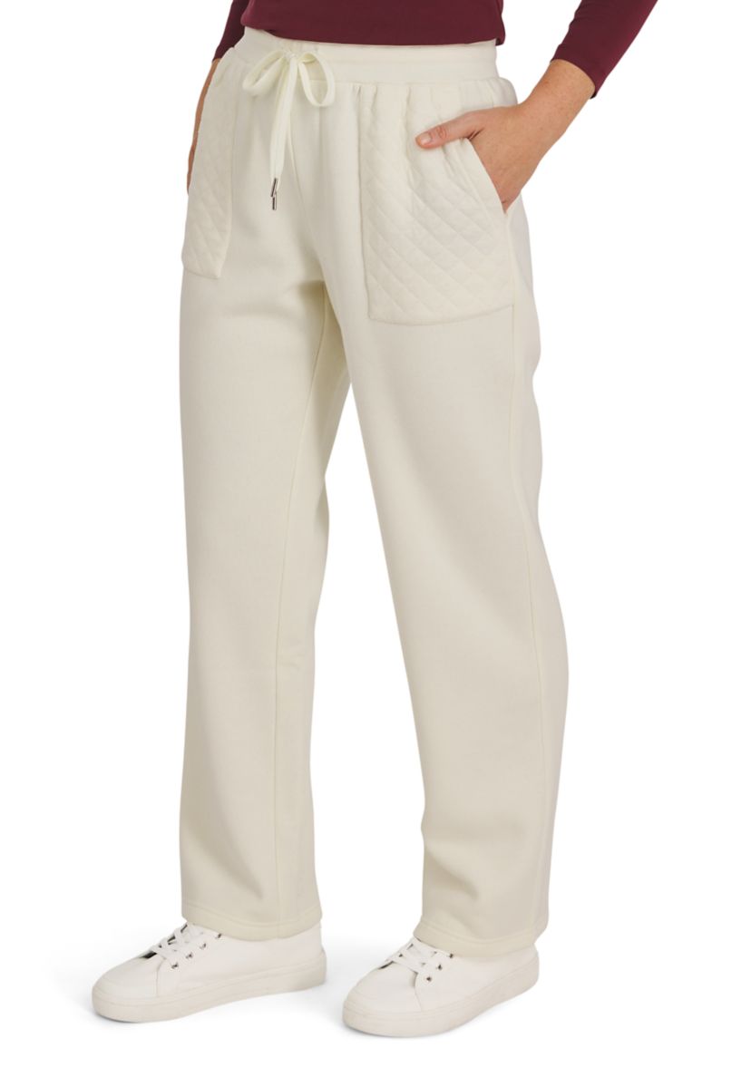 Mens Pants with Quilted Trim