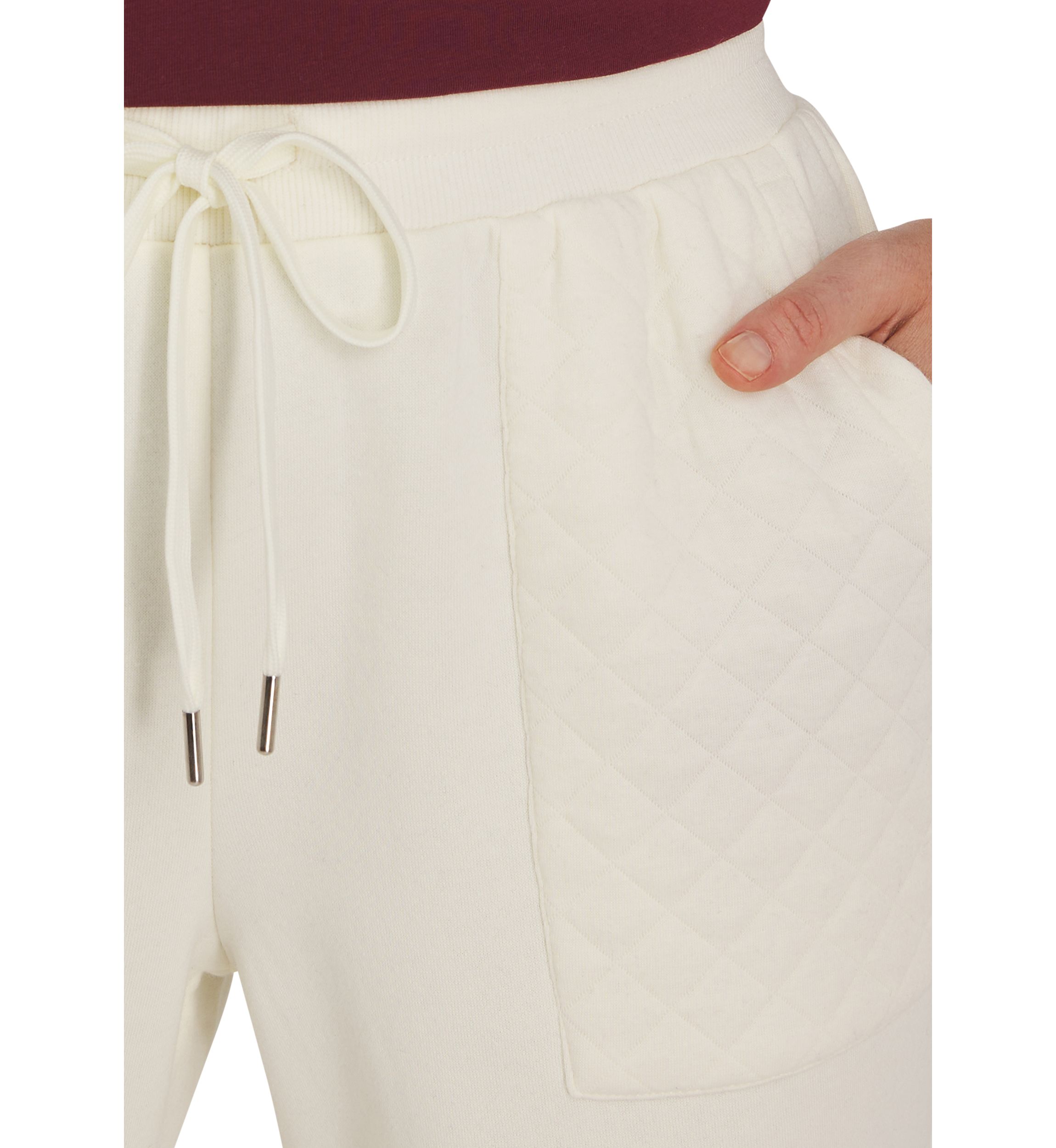 Mens Pants with Quilted Trim