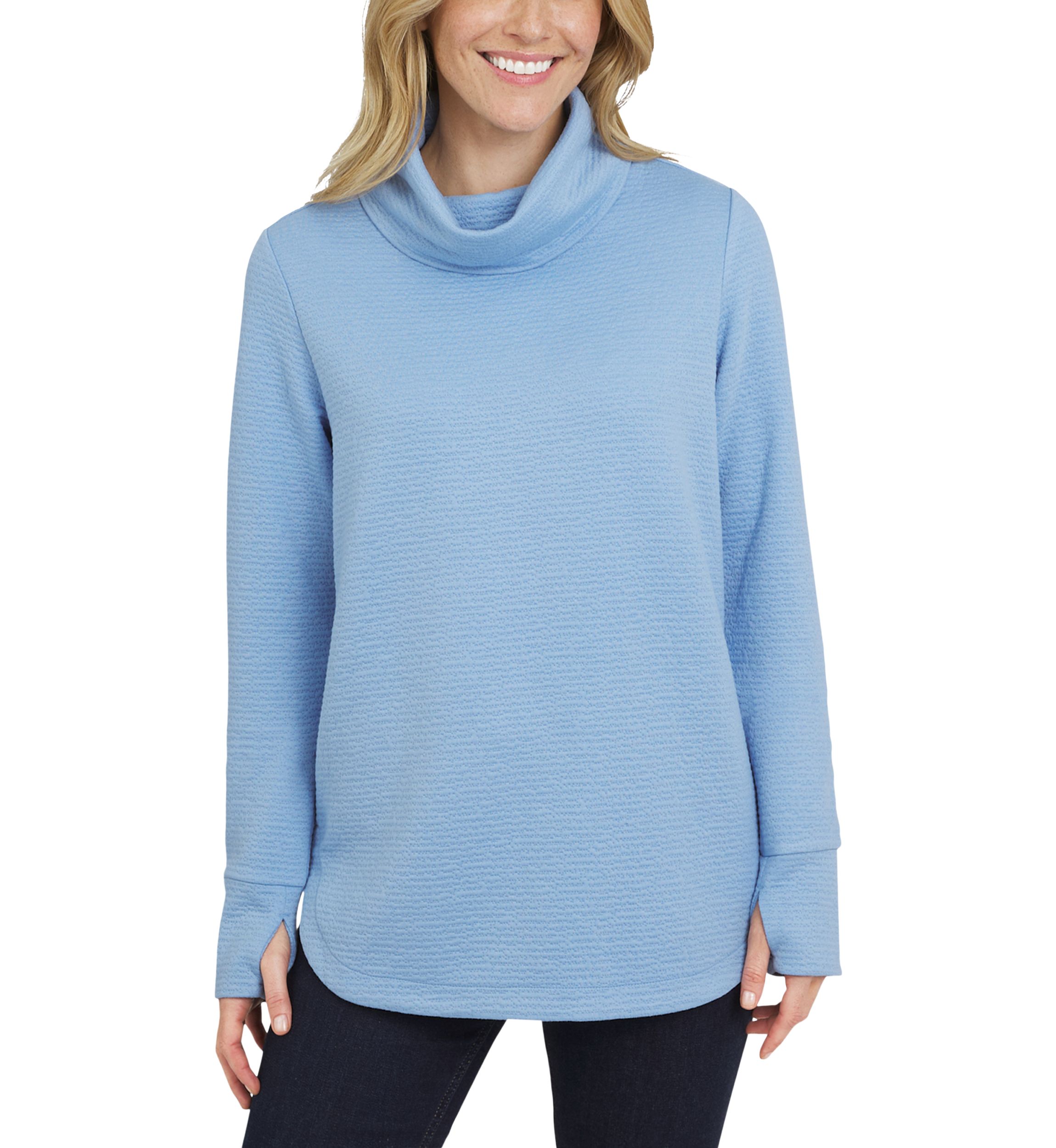 Womens Funnel Neck Tunic