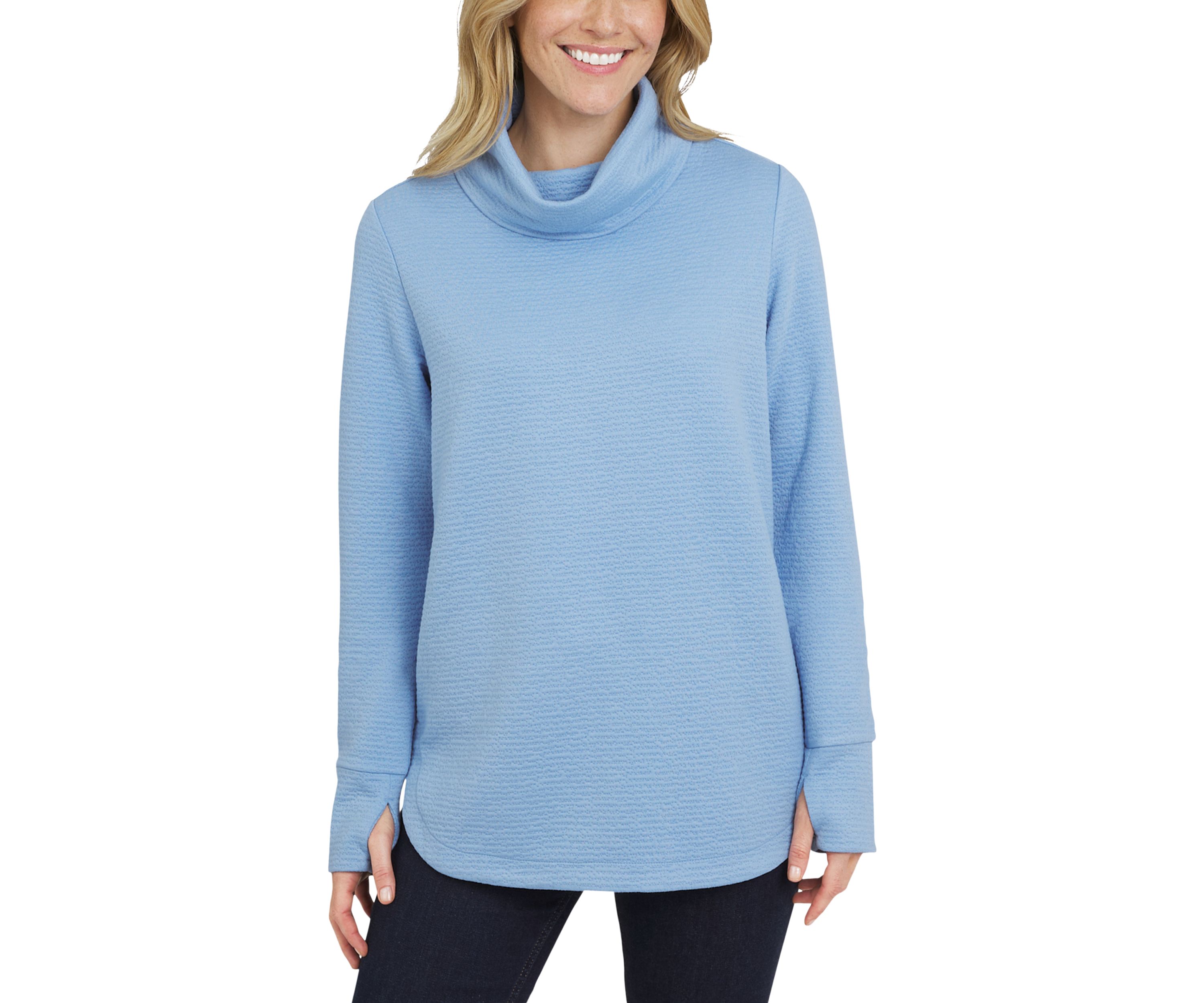 Womens Funnel Neck Tunic