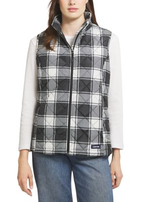 LANDS' END Women's Petite Puffer Vest, PXL