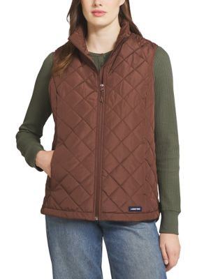 LANDS' END Women's Quilted Puffer Vest, XL