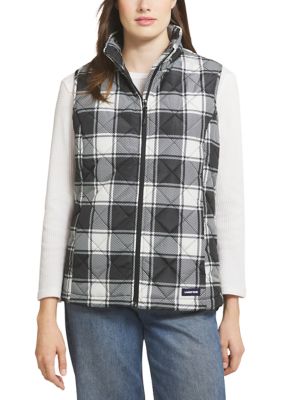 LANDS' END Women's Quilted Puffer Vest, XL