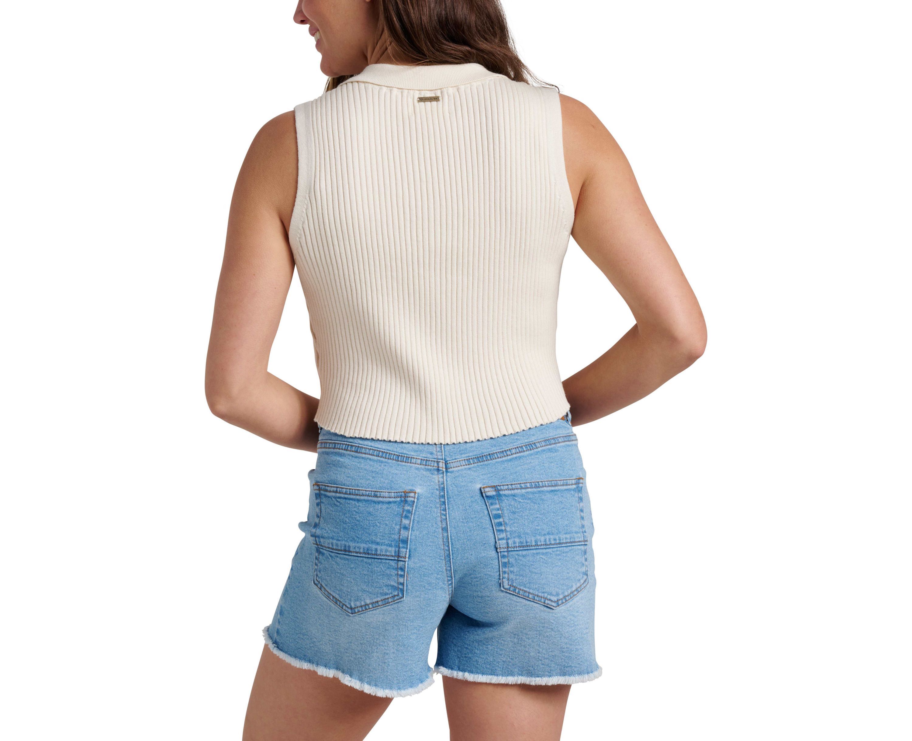 Sandbar Sleeveless Lace Up Sweater