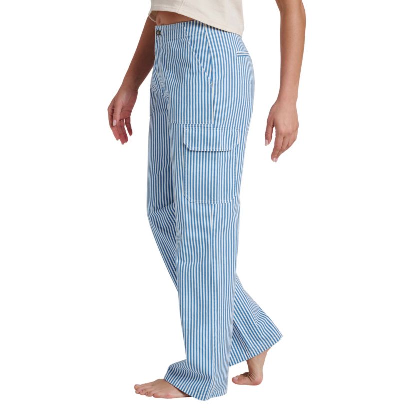 Lizzie Yarn Dyed Stripe Cargo Pant