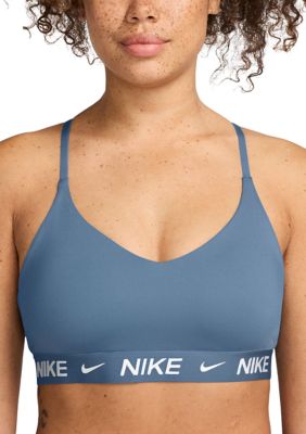 Nike Indy Light Support Women's Padded Adjustable Sports Bra, Blue, Large
