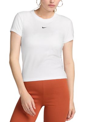 Nike Women's Chill Knit Cropped Shirt, Medium