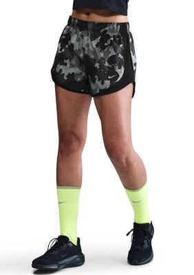 Nike Women's Dri-FIT Tempo Mid-Rise 3" Brief-Lined Camo Running Shorts