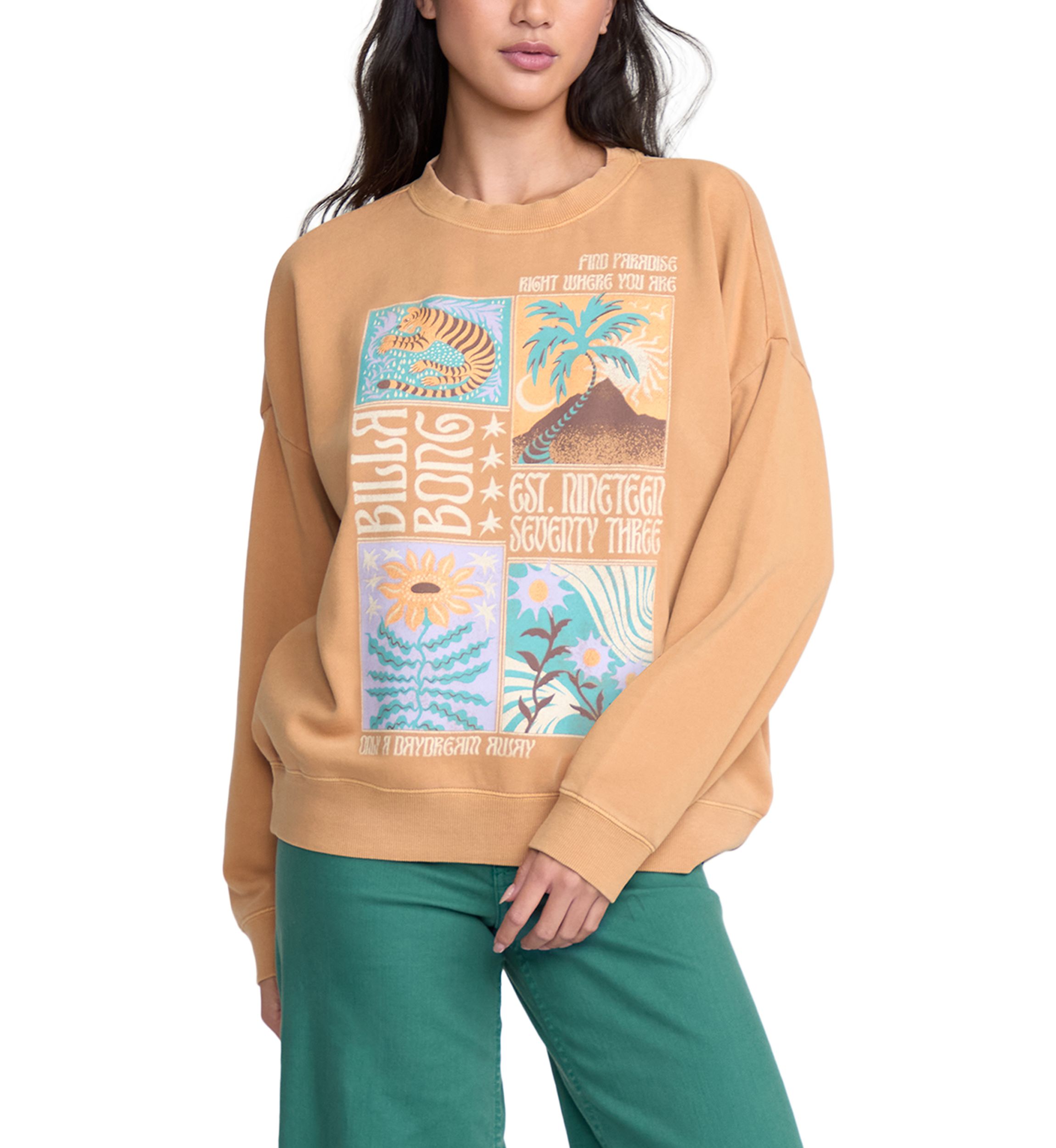Oversized Pigment-Dyed Fleece Pullover