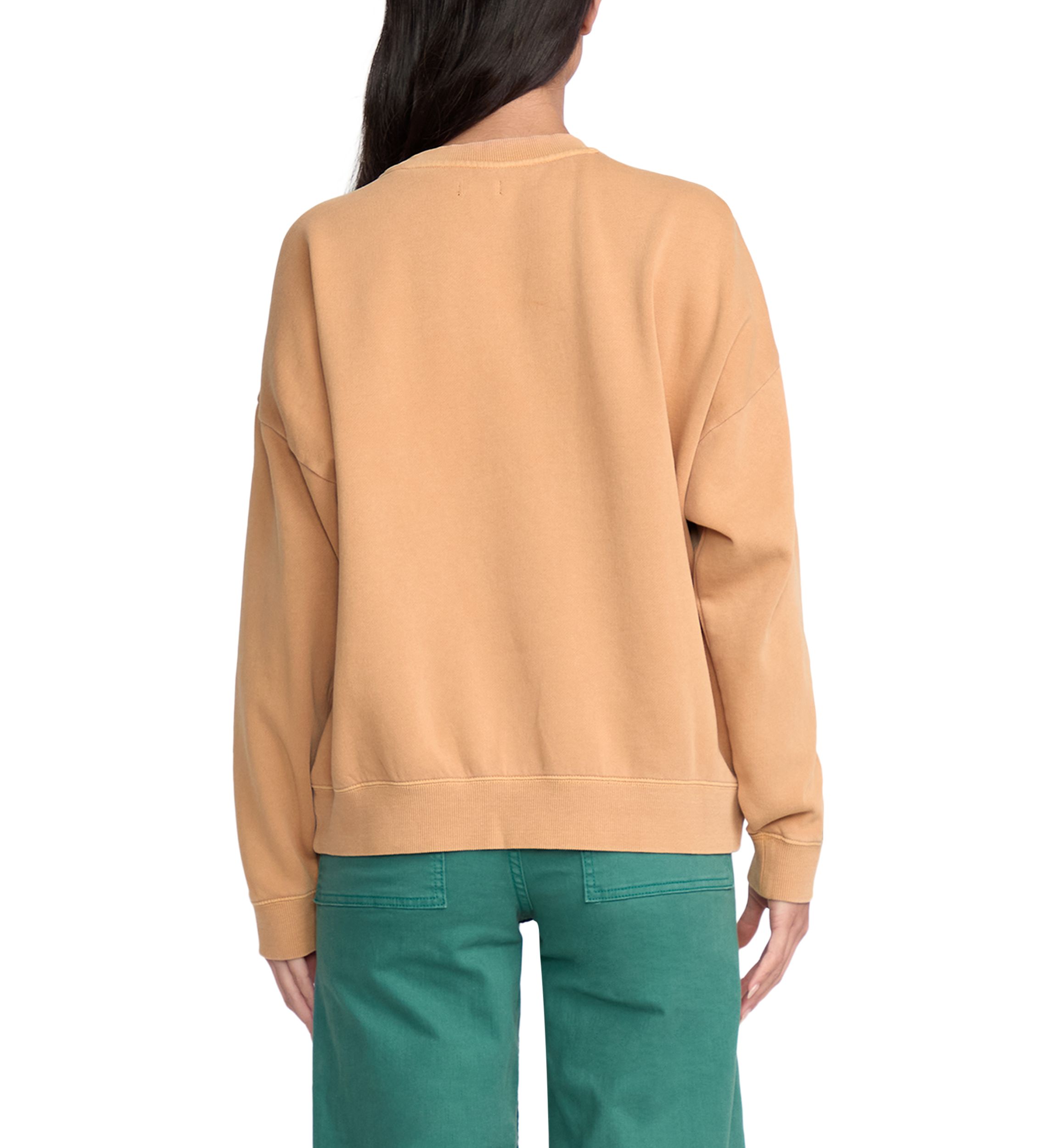 Oversized Pigment-Dyed Fleece Pullover