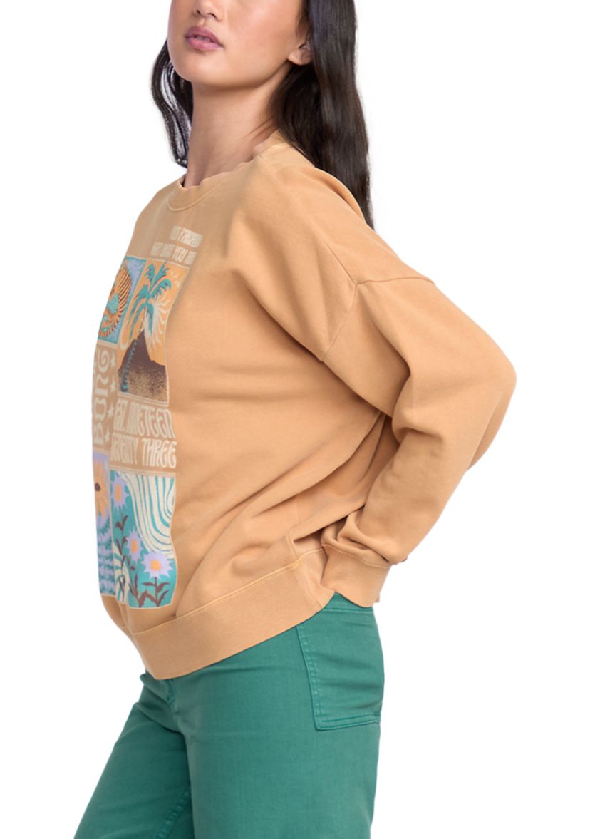 Oversized Pigment-Dyed Fleece Pullover