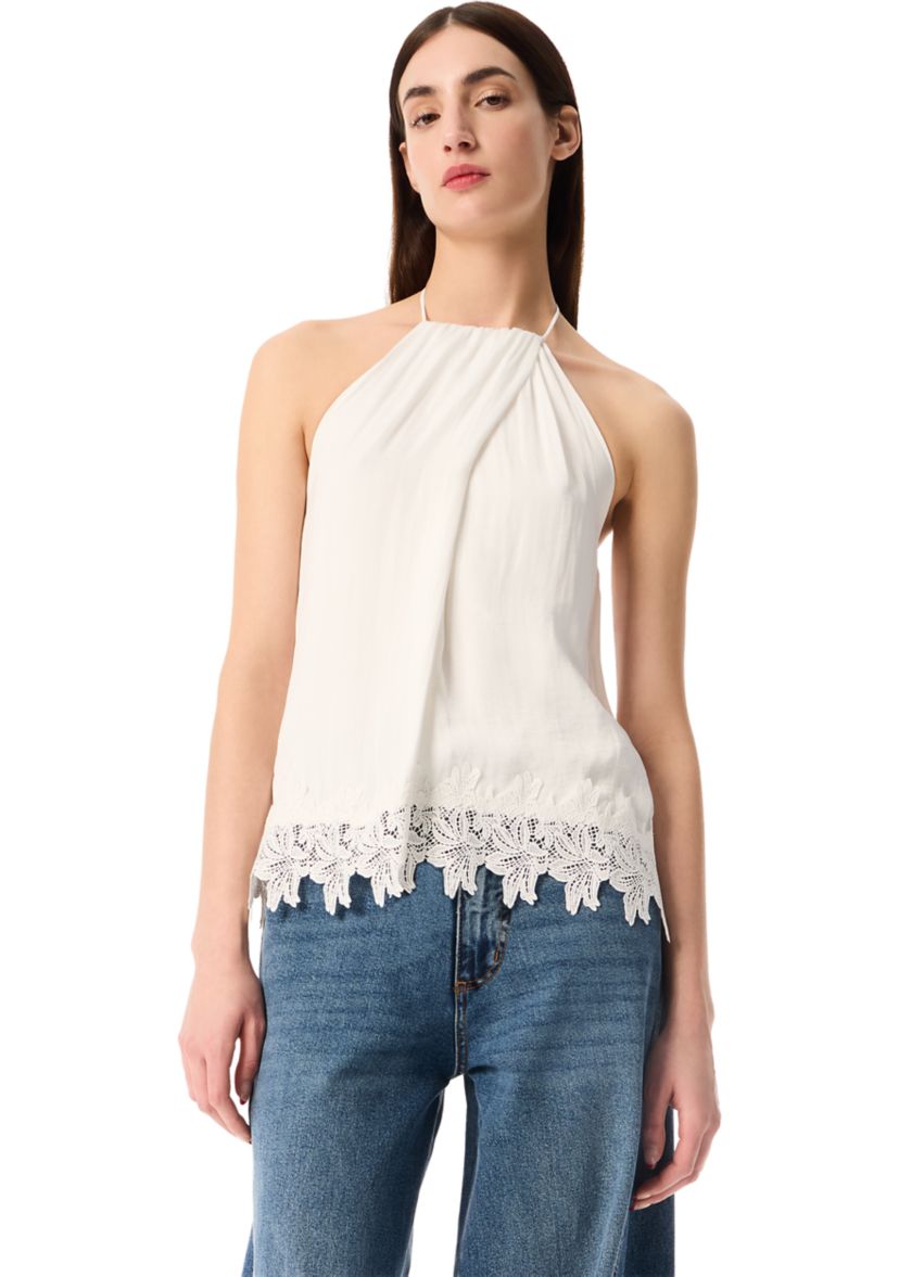 Womens Biarritz Tie Neck Halter Top
