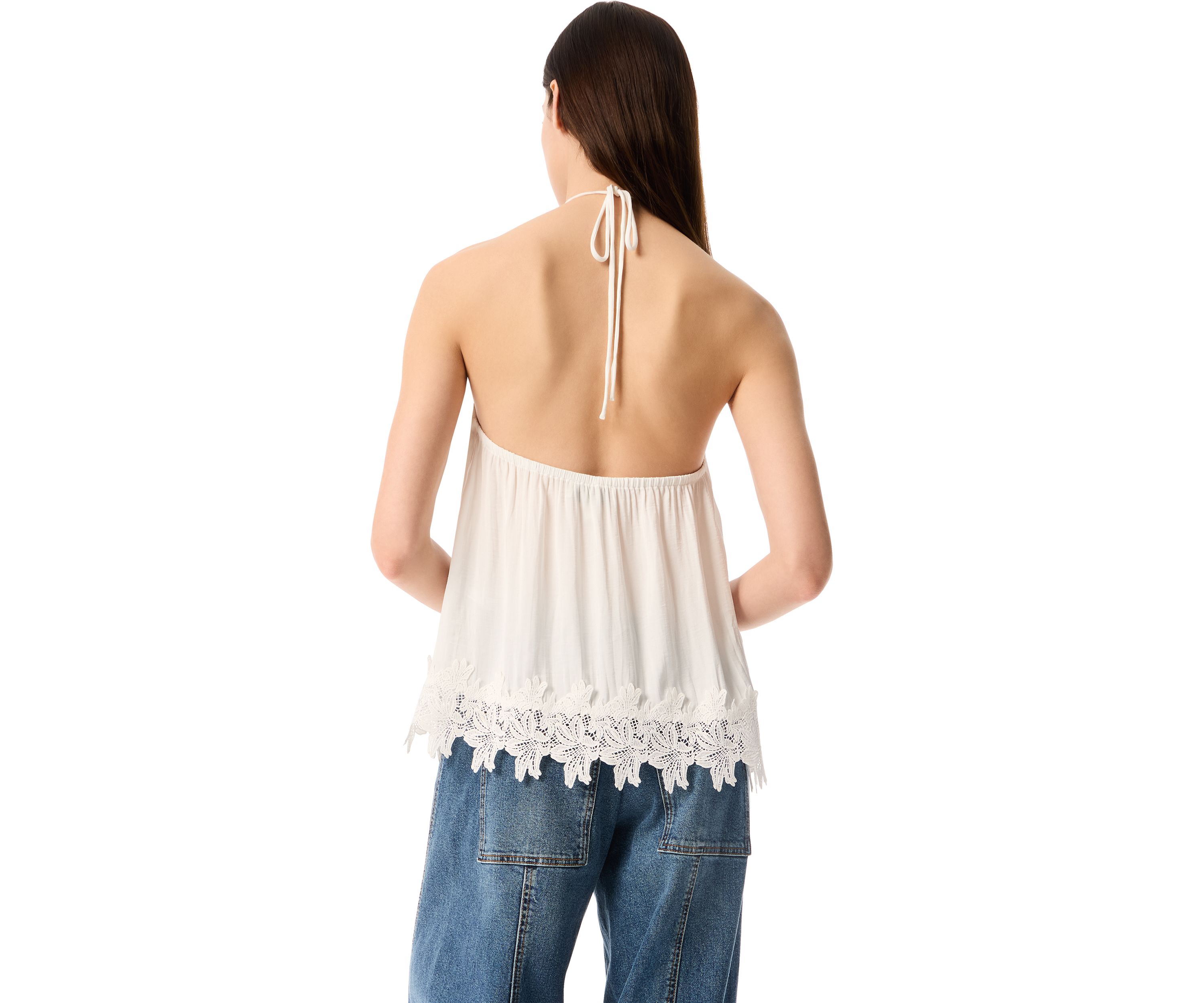 Womens Biarritz Tie Neck Halter Top