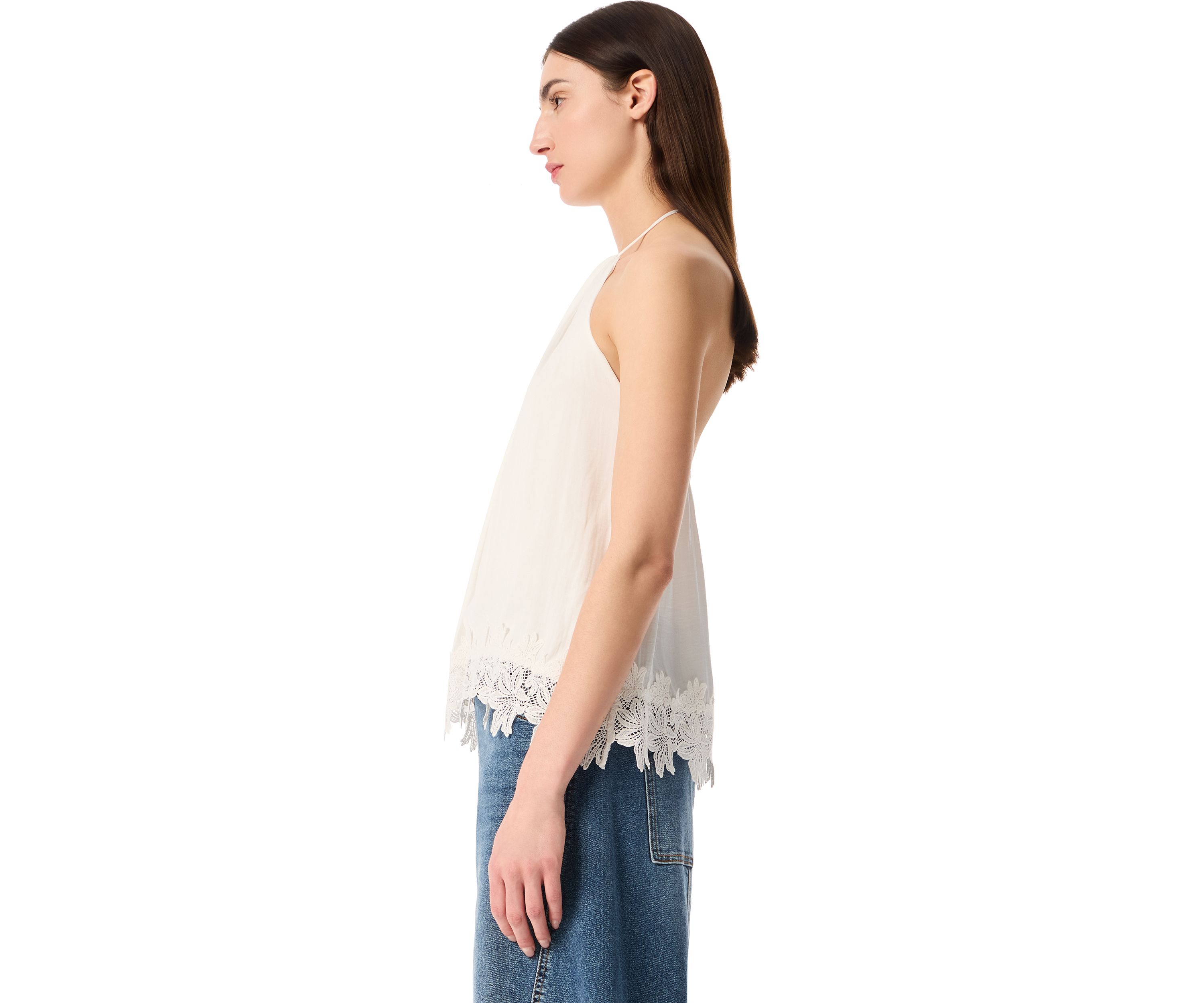 Womens Biarritz Tie Neck Halter Top