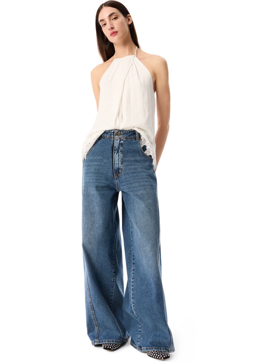 Womens Biarritz Tie Neck Halter Top