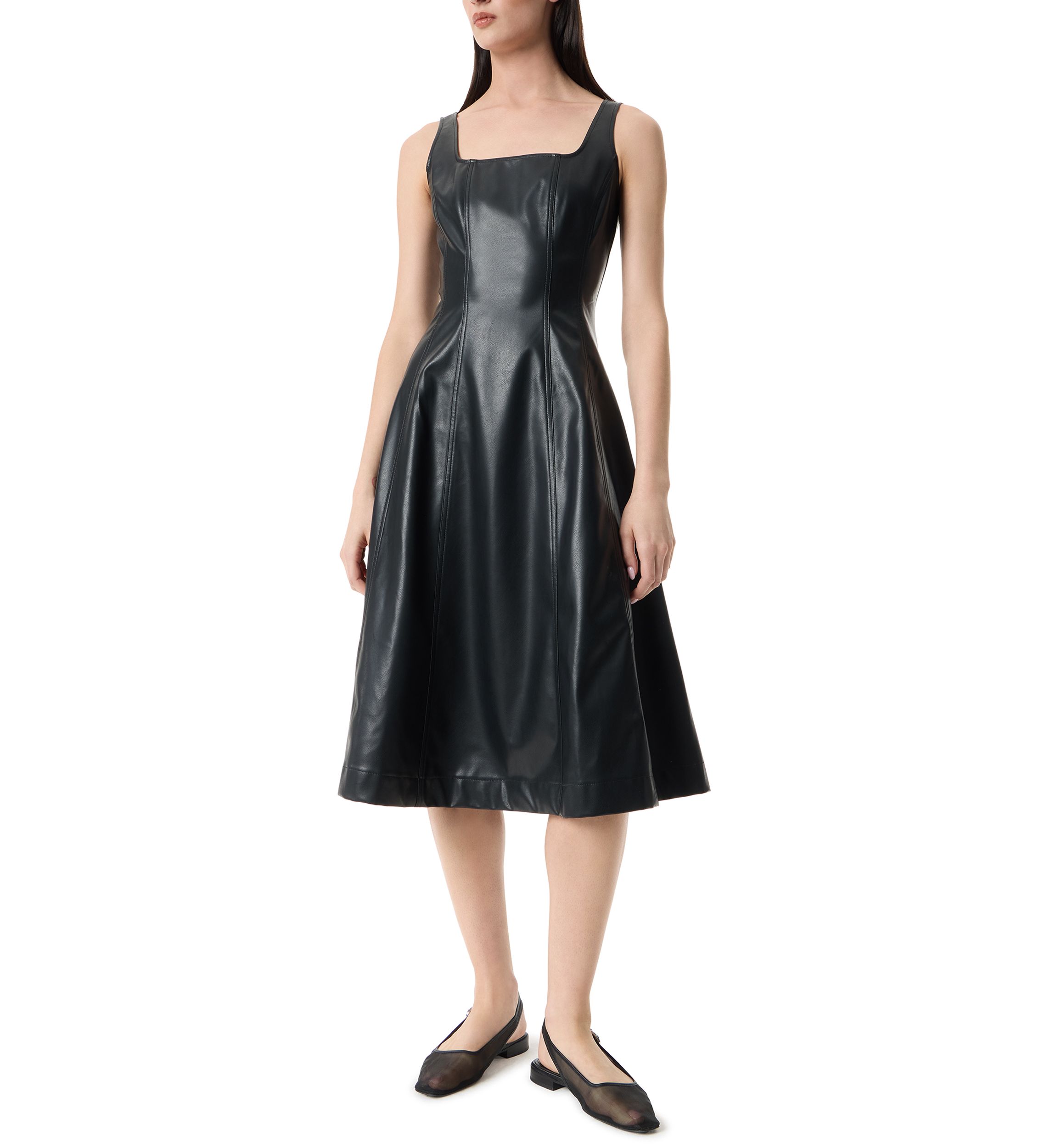 Womens Nova Faux Leather Dress