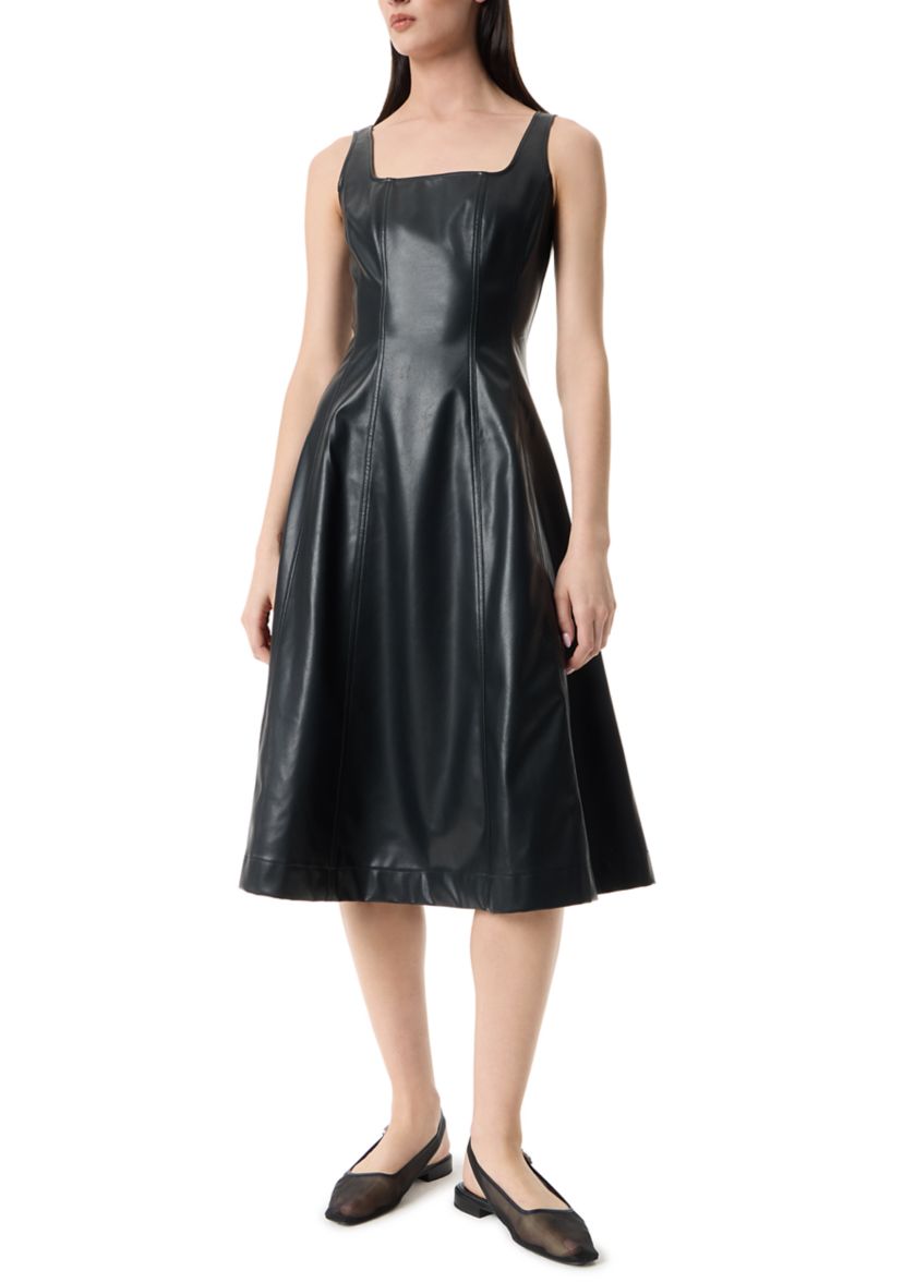 Womens Nova Faux Leather Dress