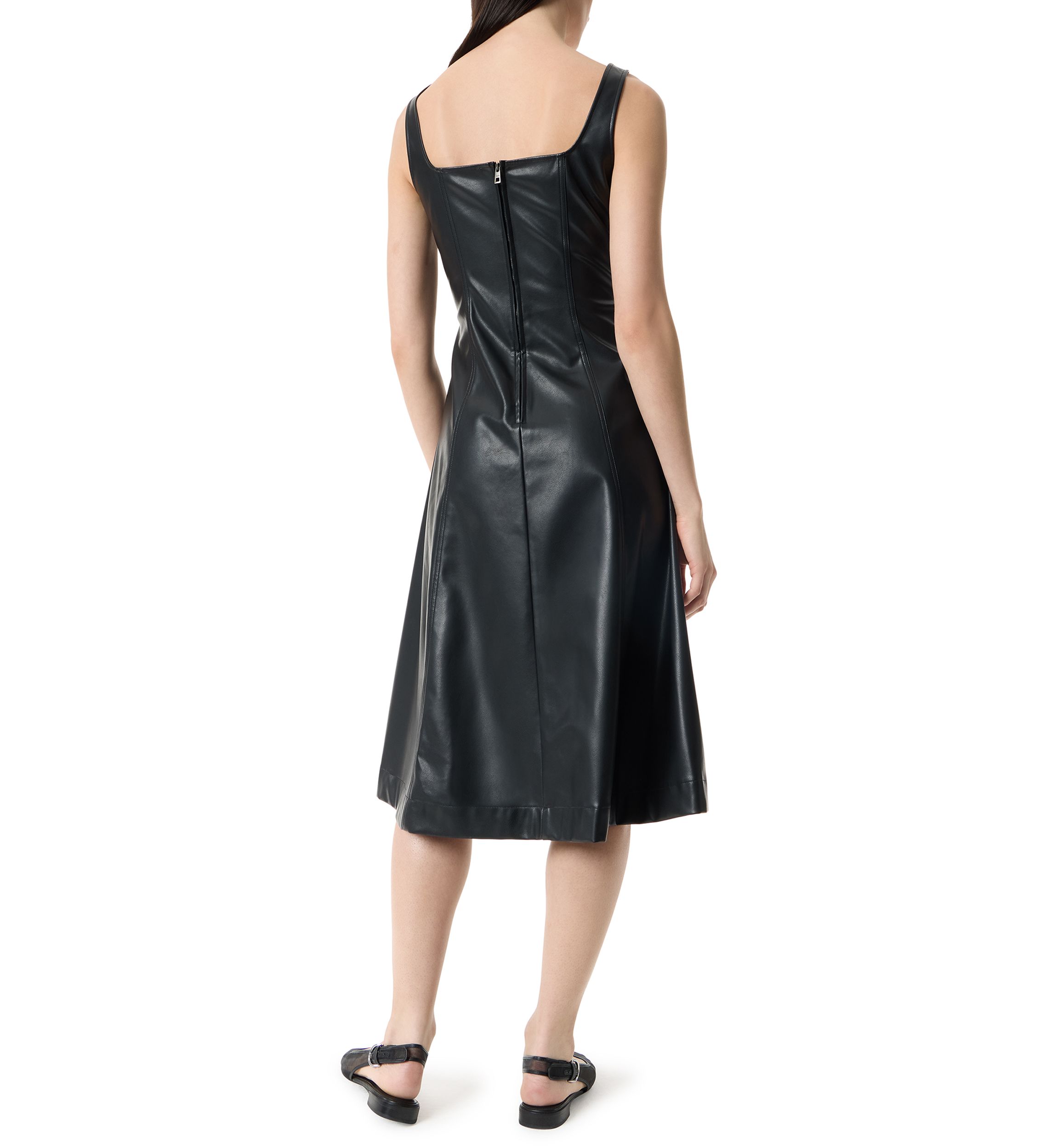 Womens Nova Faux Leather Dress