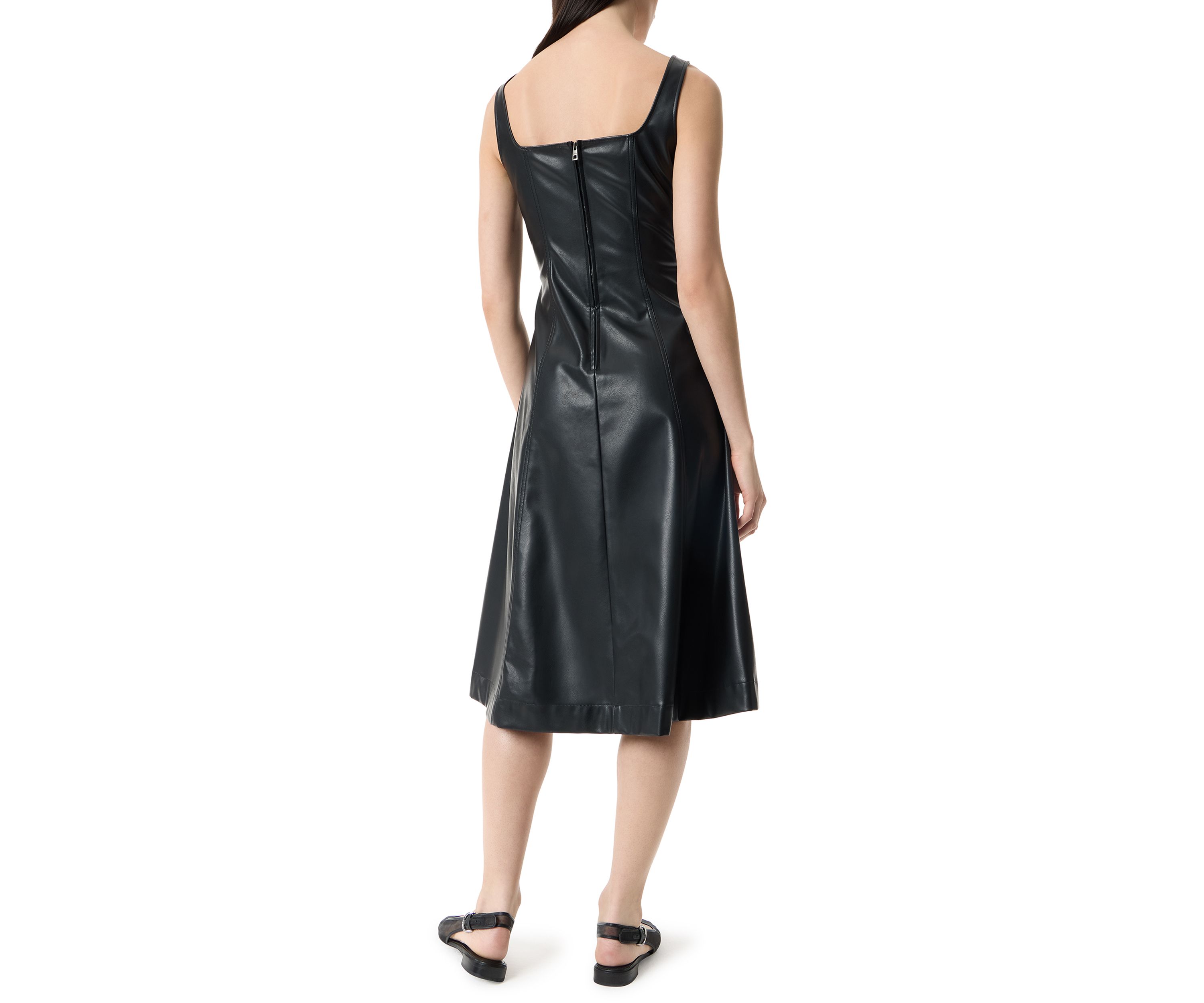 Womens Nova Faux Leather Dress