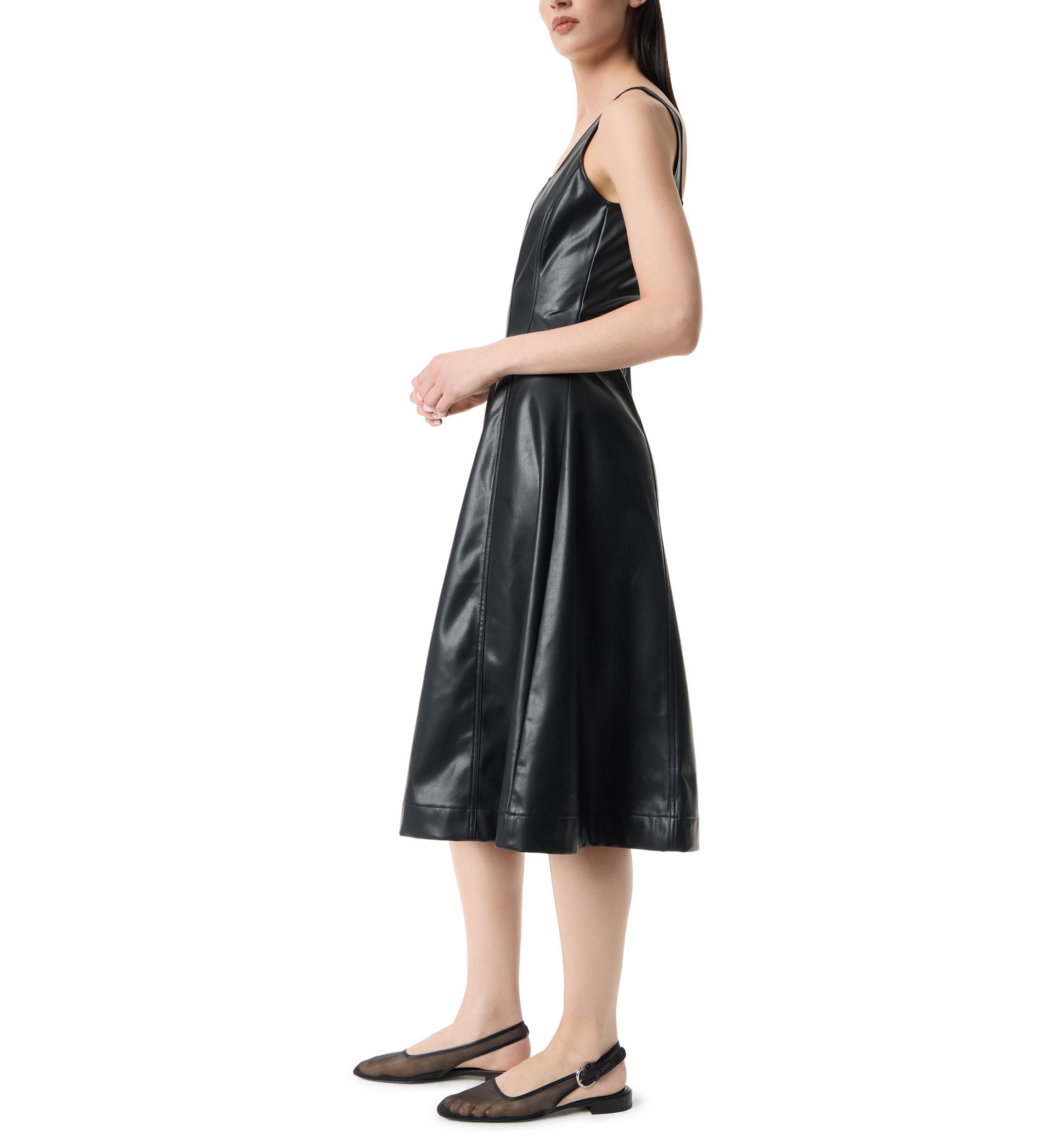 Womens Nova Faux Leather Dress