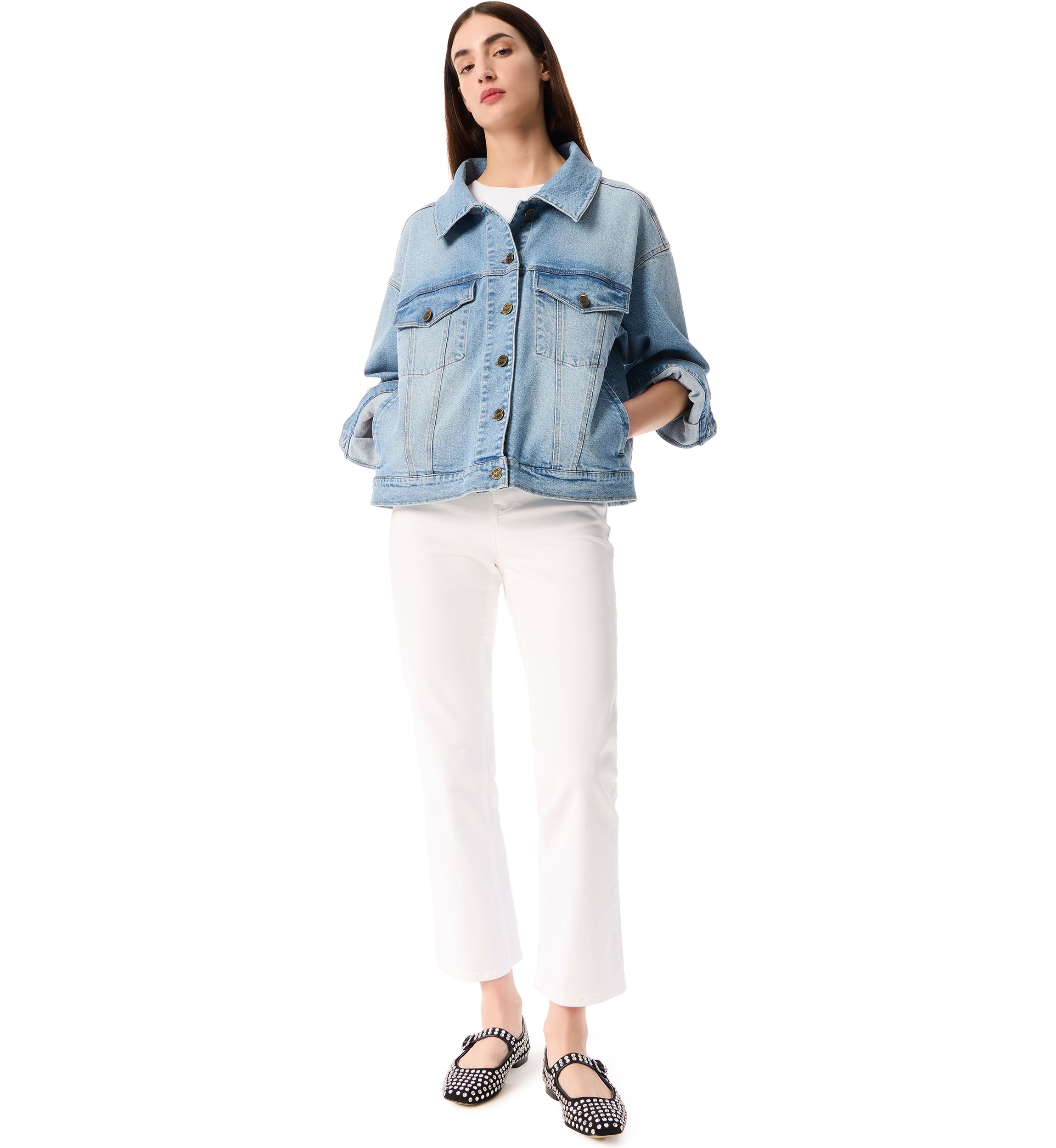 Womens Slim Straight Ankle Mid Rise Pants 