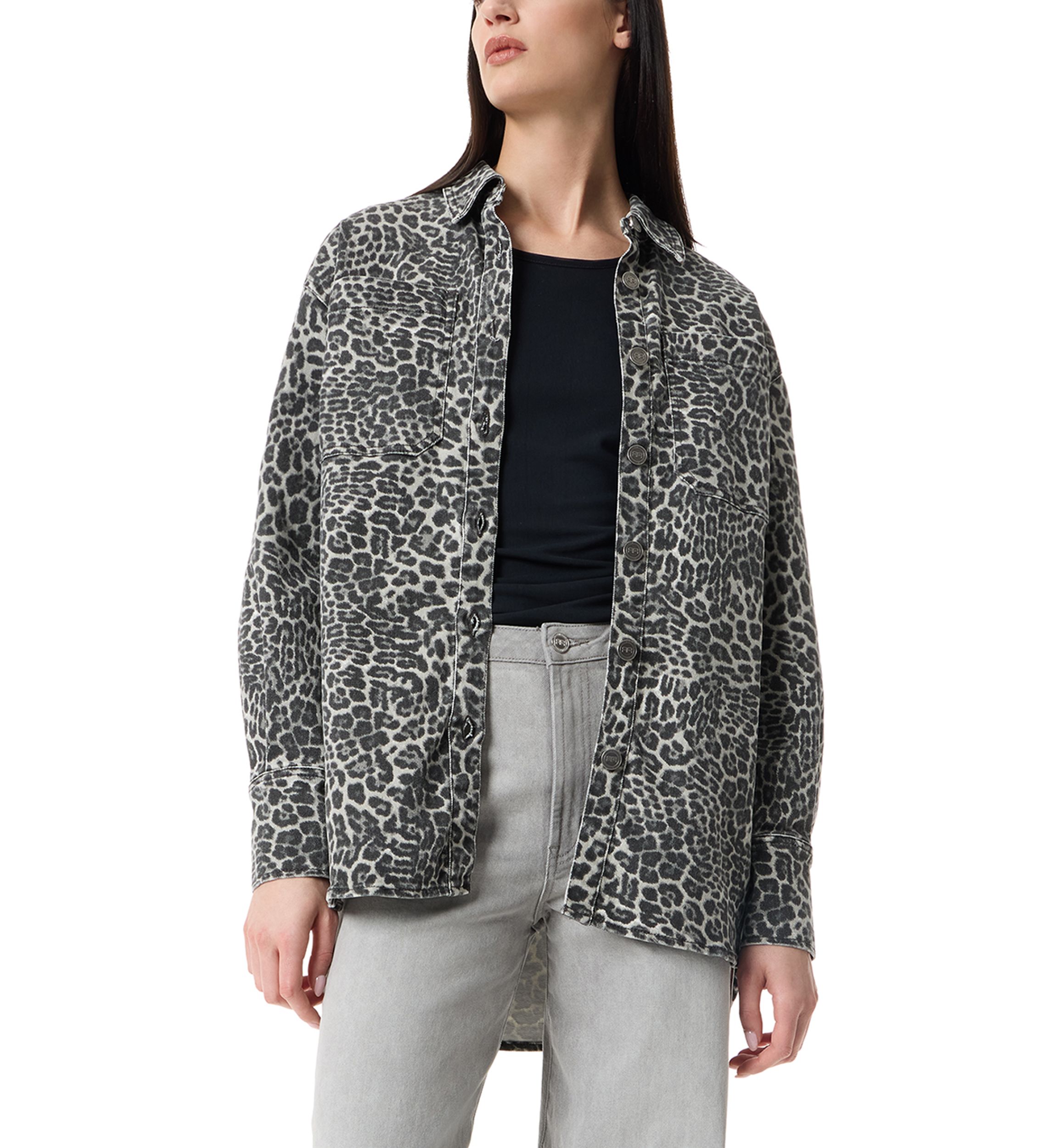 Womens Simone Oversized Button Down Top 