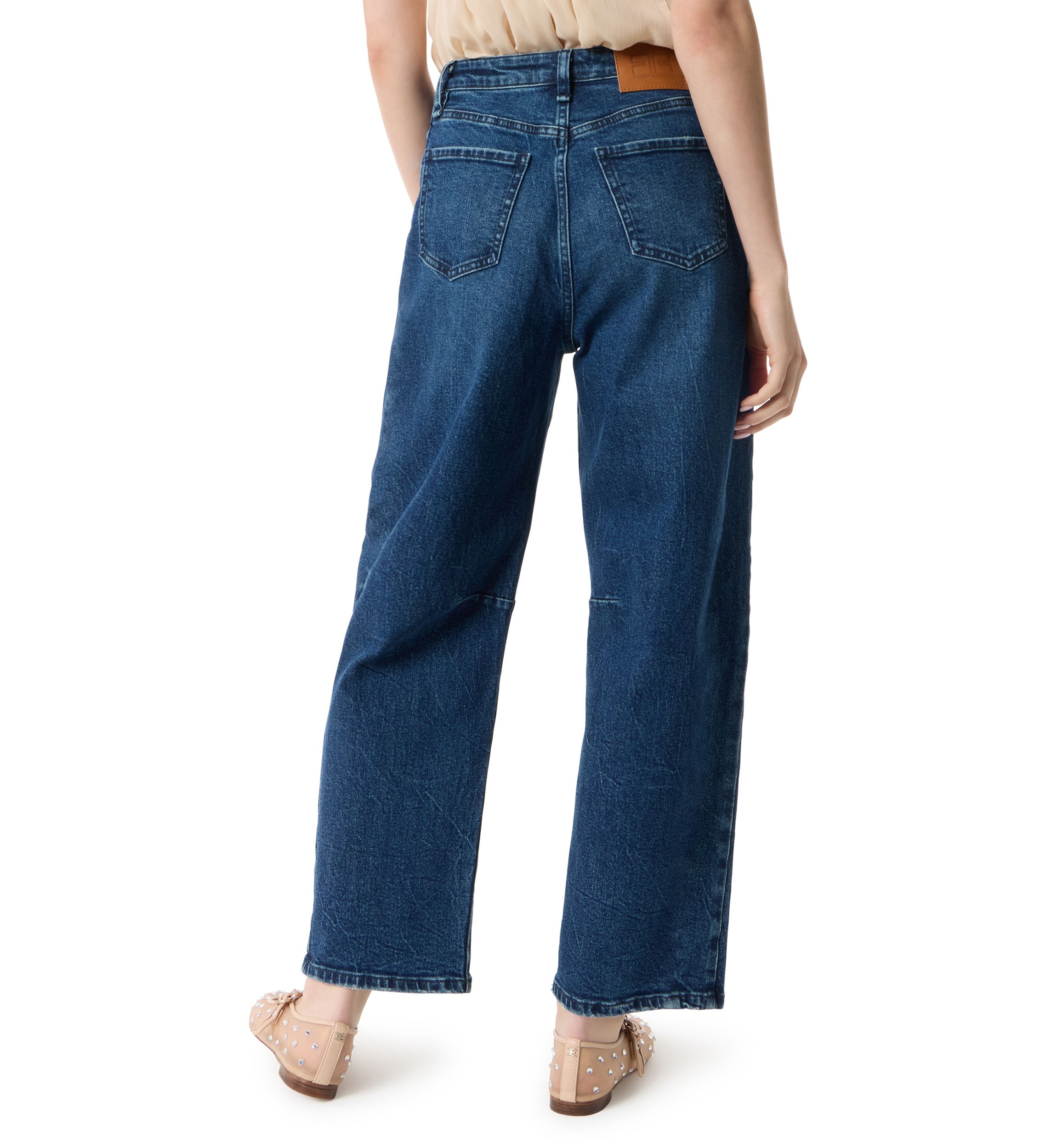 Womens Darted Ankle Barrel Pants