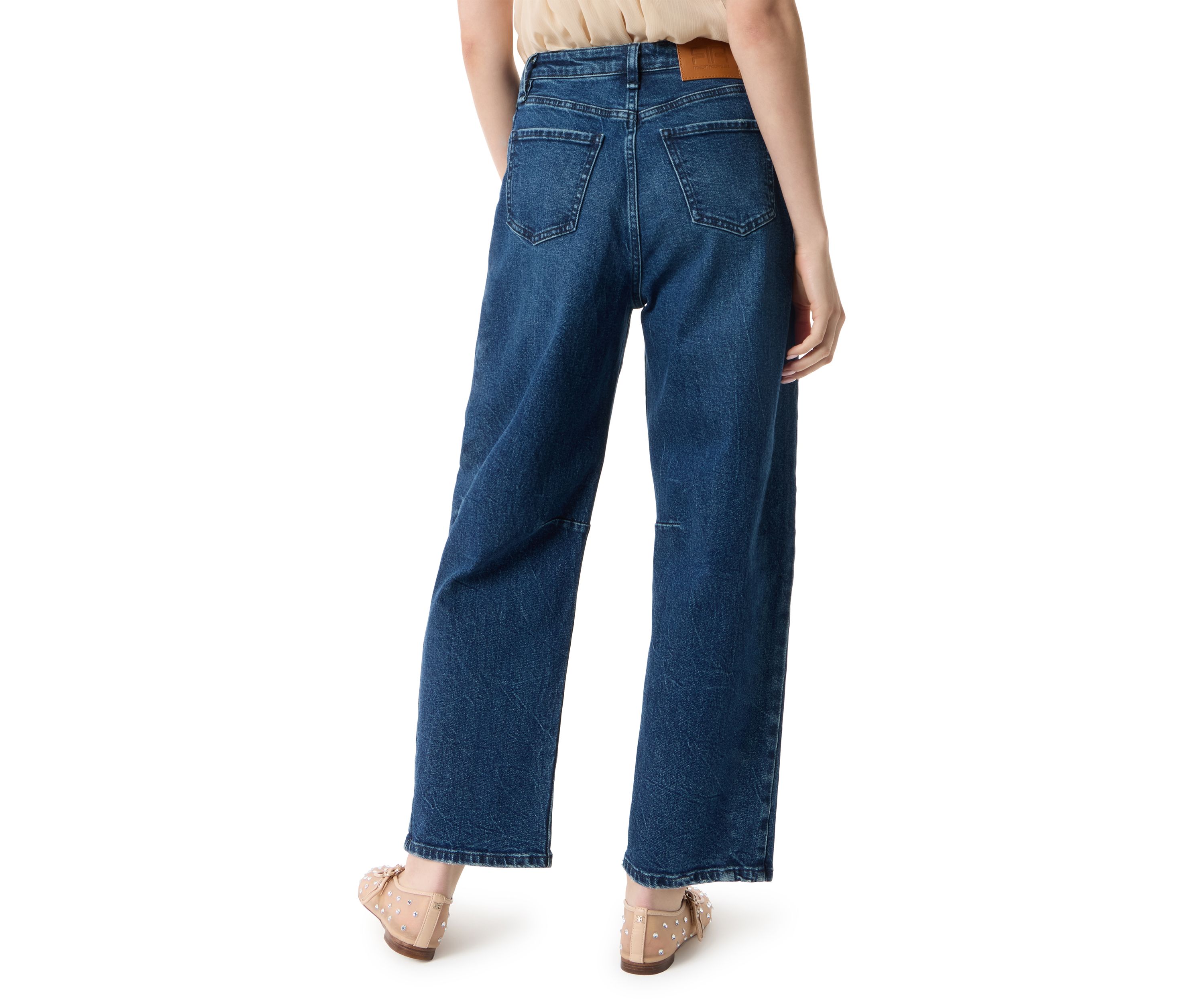 Womens Darted Ankle Barrel Pants