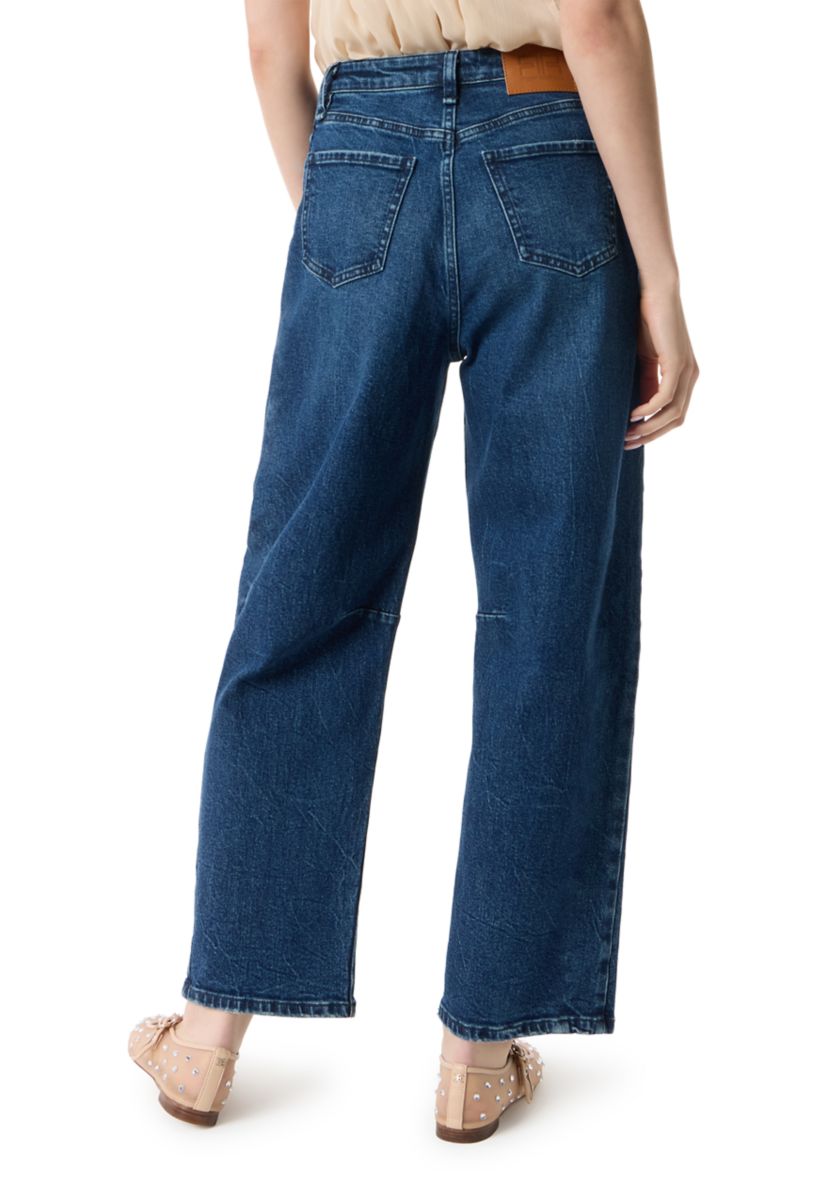 Womens Darted Ankle Barrel Pants