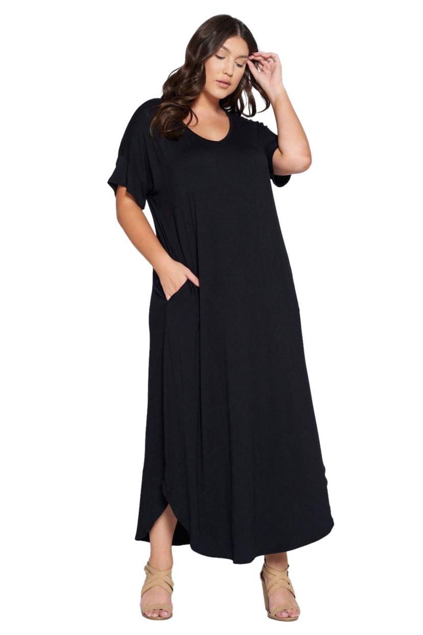Plus Size Scarlett Maxi Pocket Dress