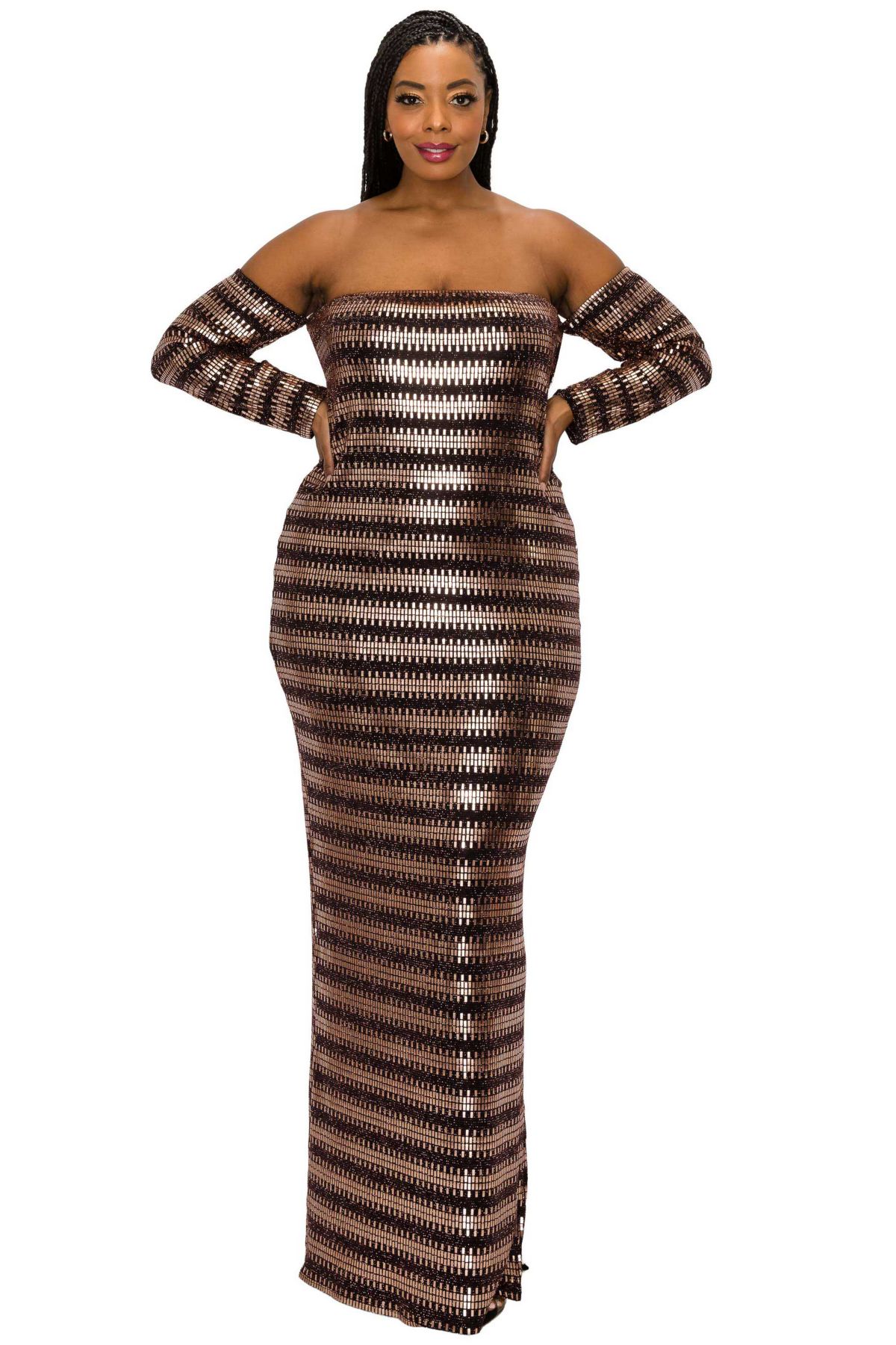 Plus Size Temptations Sequin Dress