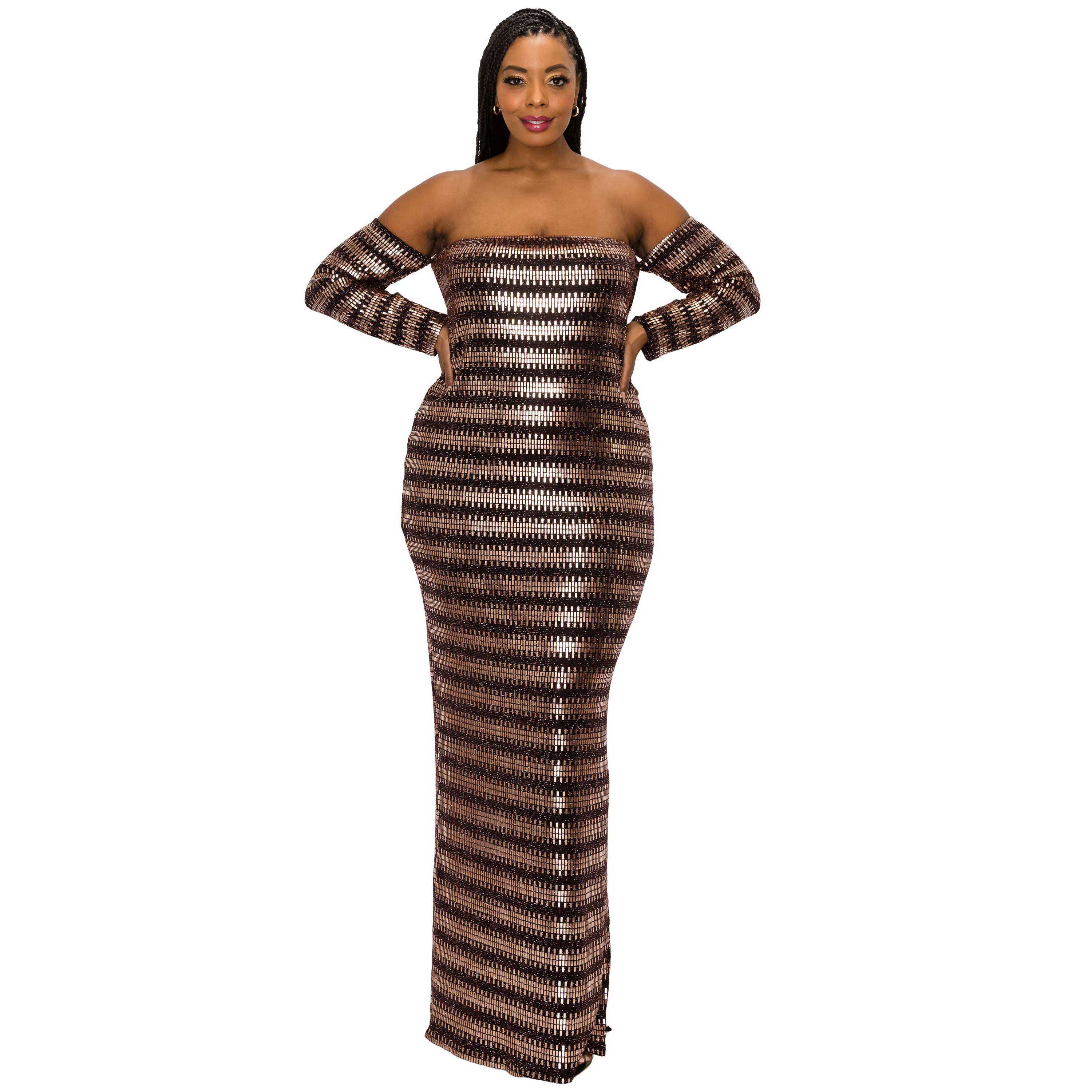 Plus Size Temptations Sequin Dress