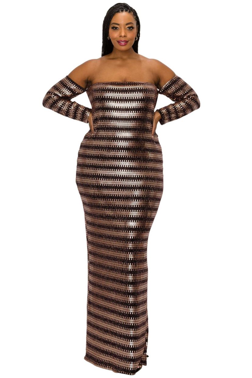 Plus Size Temptations Sequin Dress