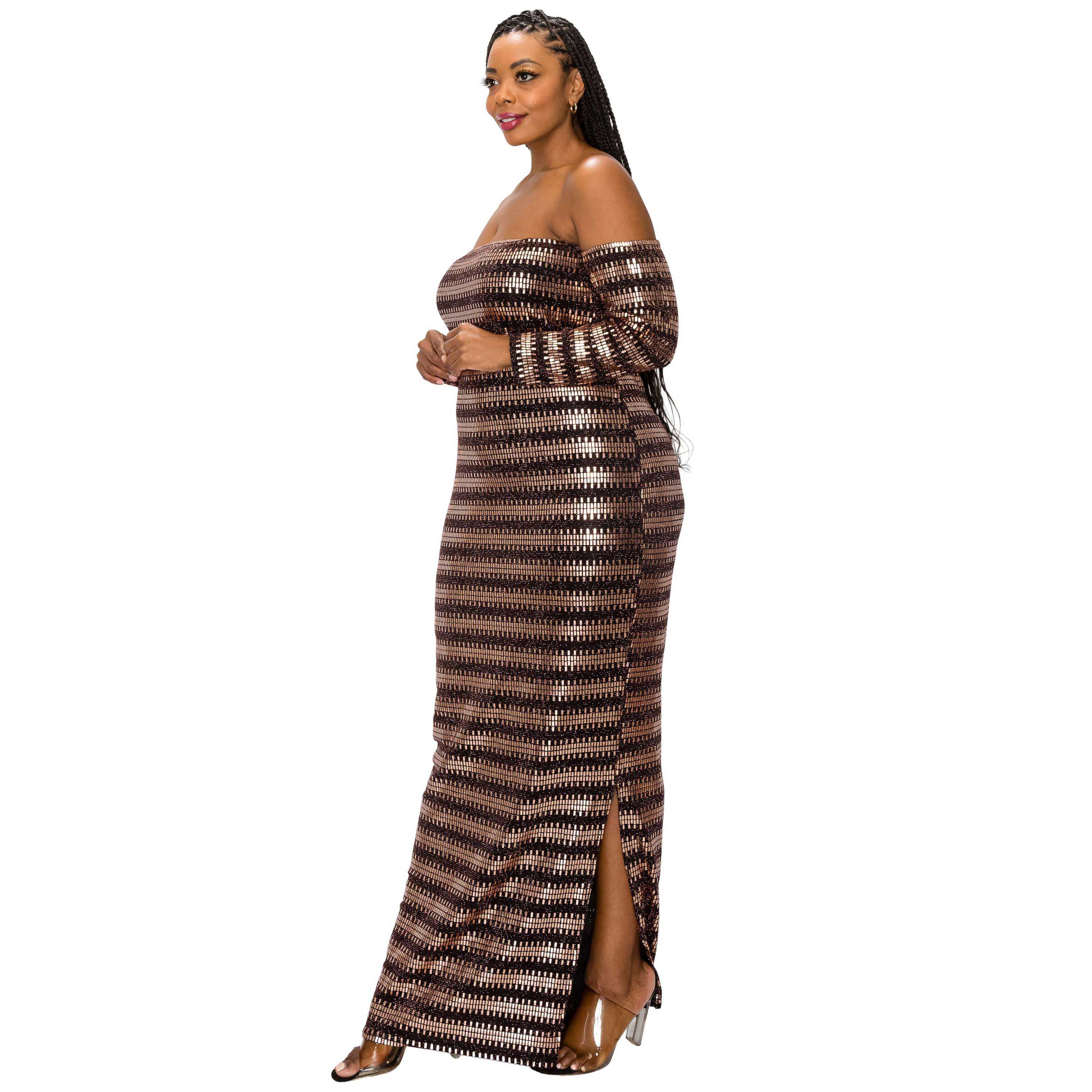 Plus Size Temptations Sequin Dress