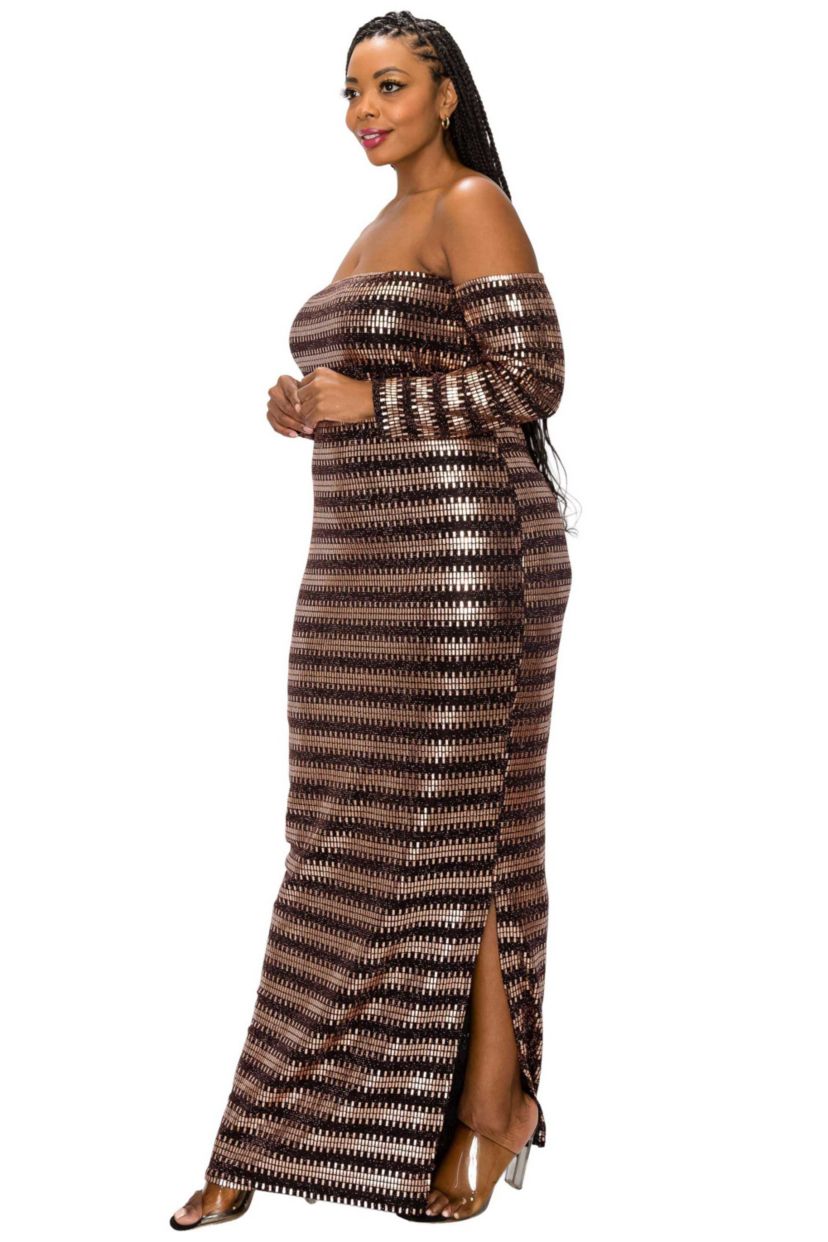 Plus Size Temptations Sequin Dress