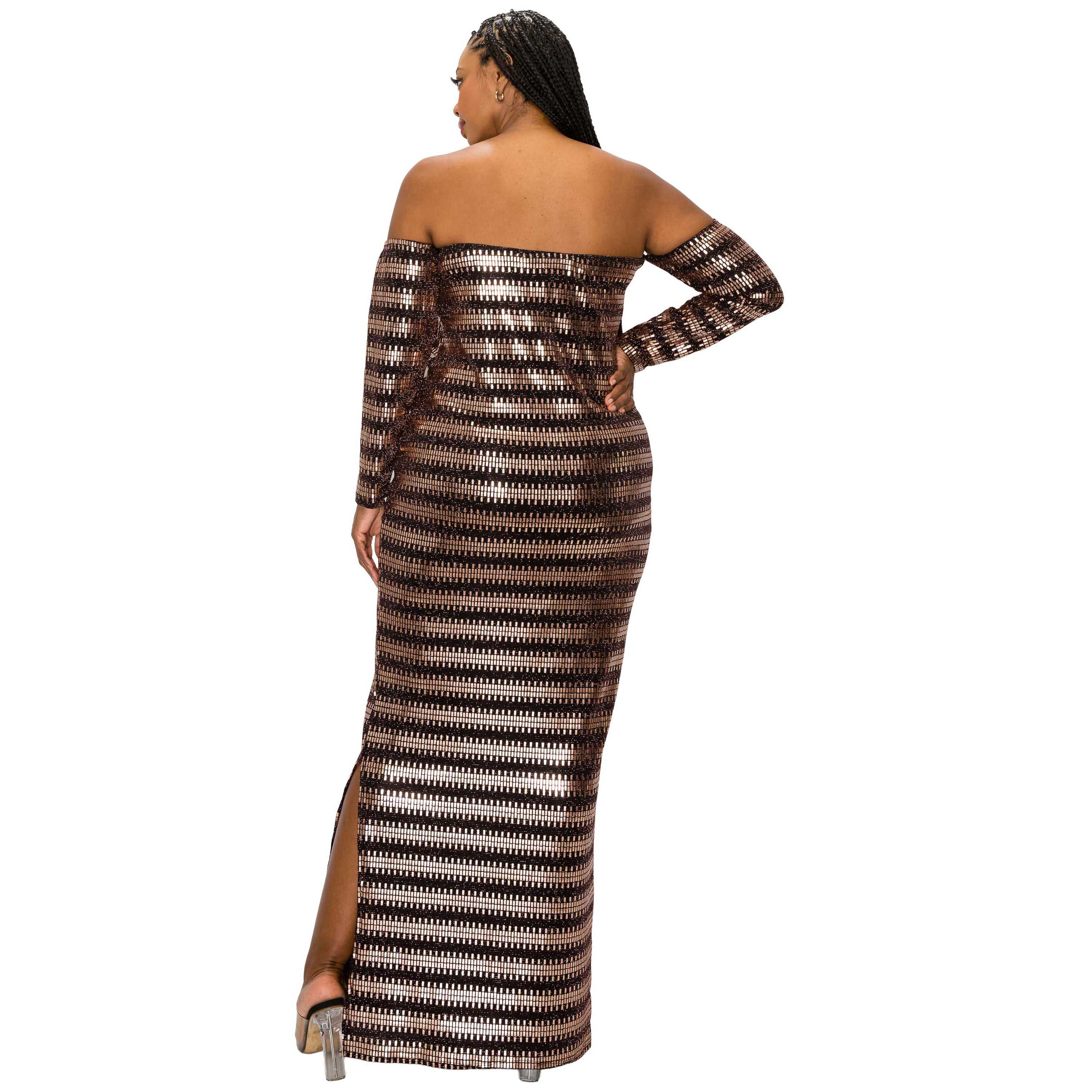 Plus Size Temptations Sequin Dress