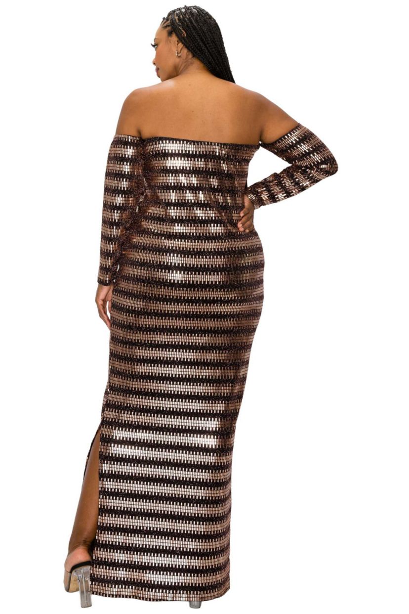 Plus Size Temptations Sequin Dress