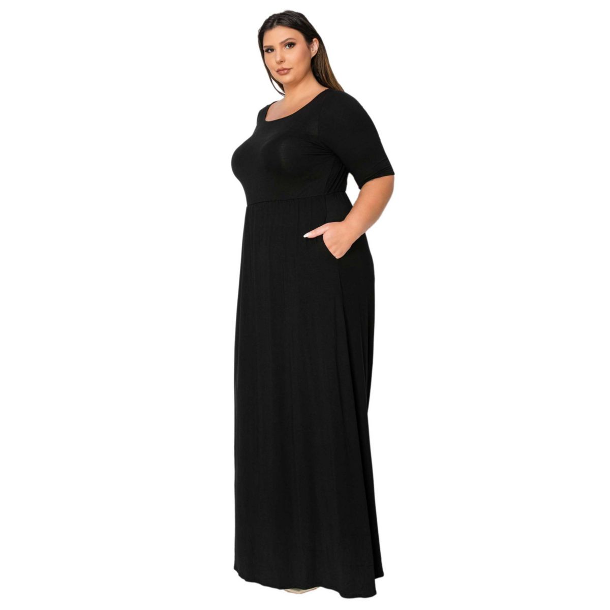 Plus Size Eva Pocket Maxi Dress
