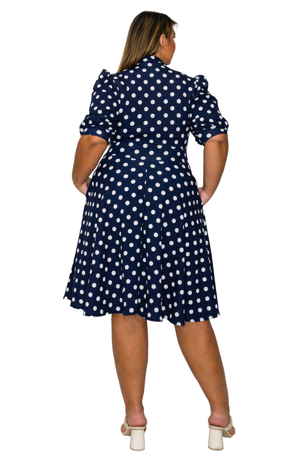 Plus Size Breken Pocket Flare Dress