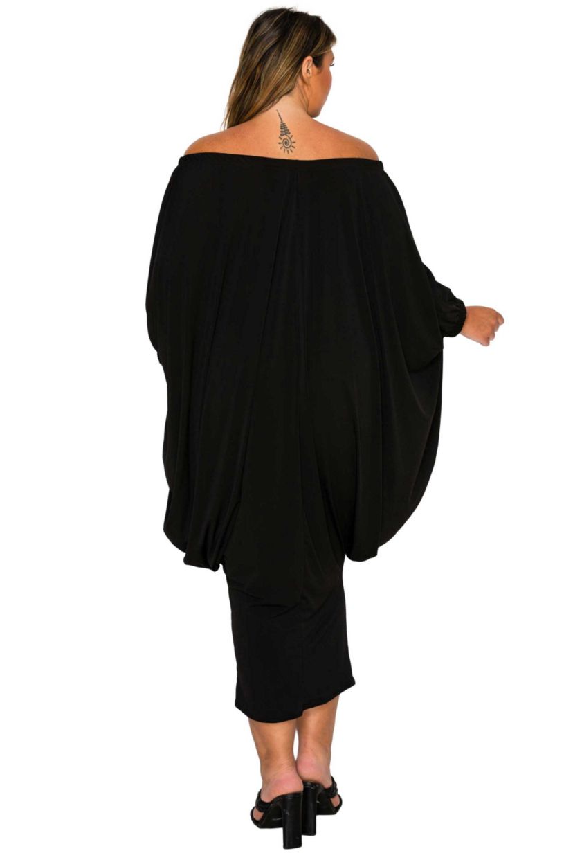 Plus Size Eero Off Shoulder Taper Hem Dress